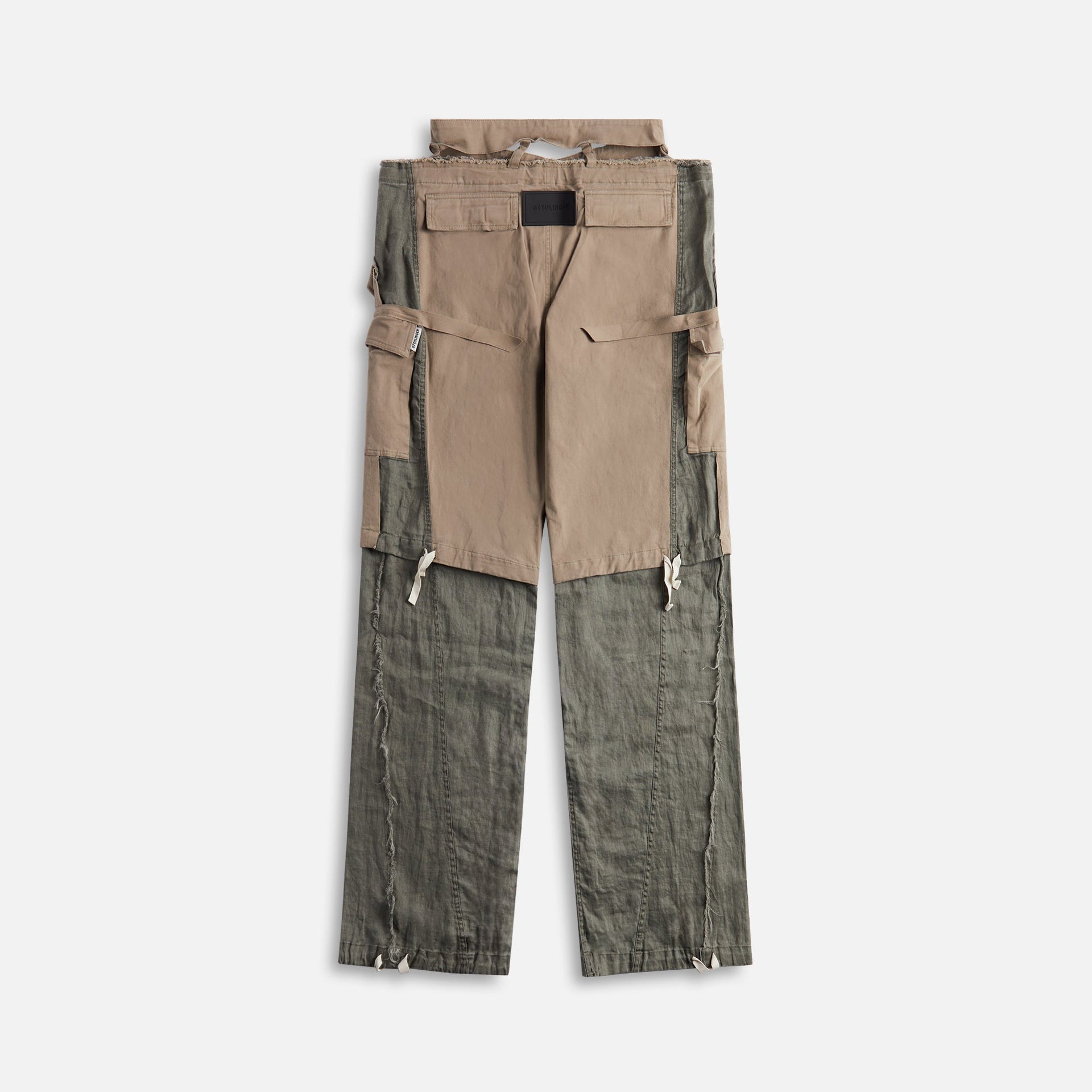 Pantalon cargo ample Ottolinger - Gris olive