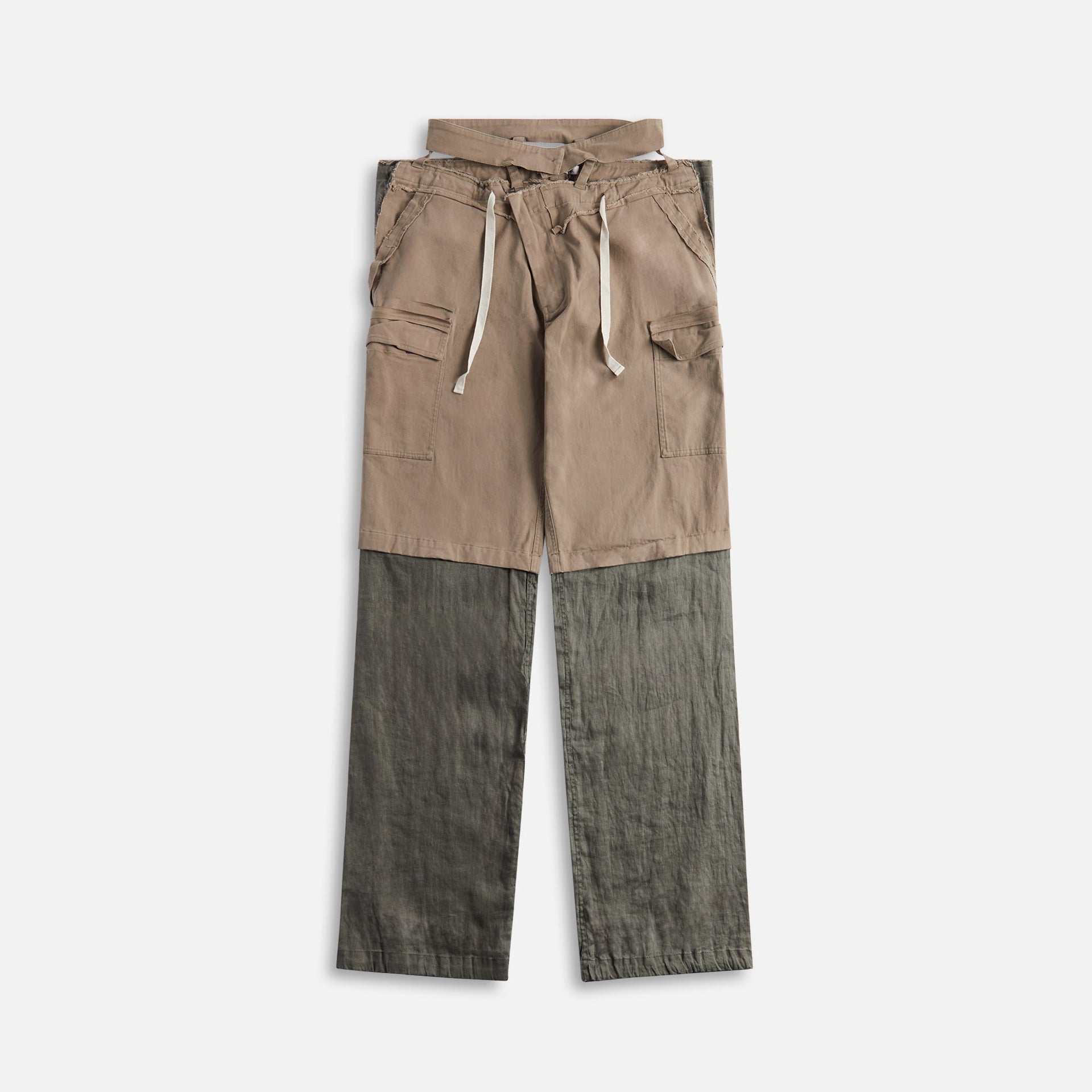 Pantalon cargo ample Ottolinger - Gris olive