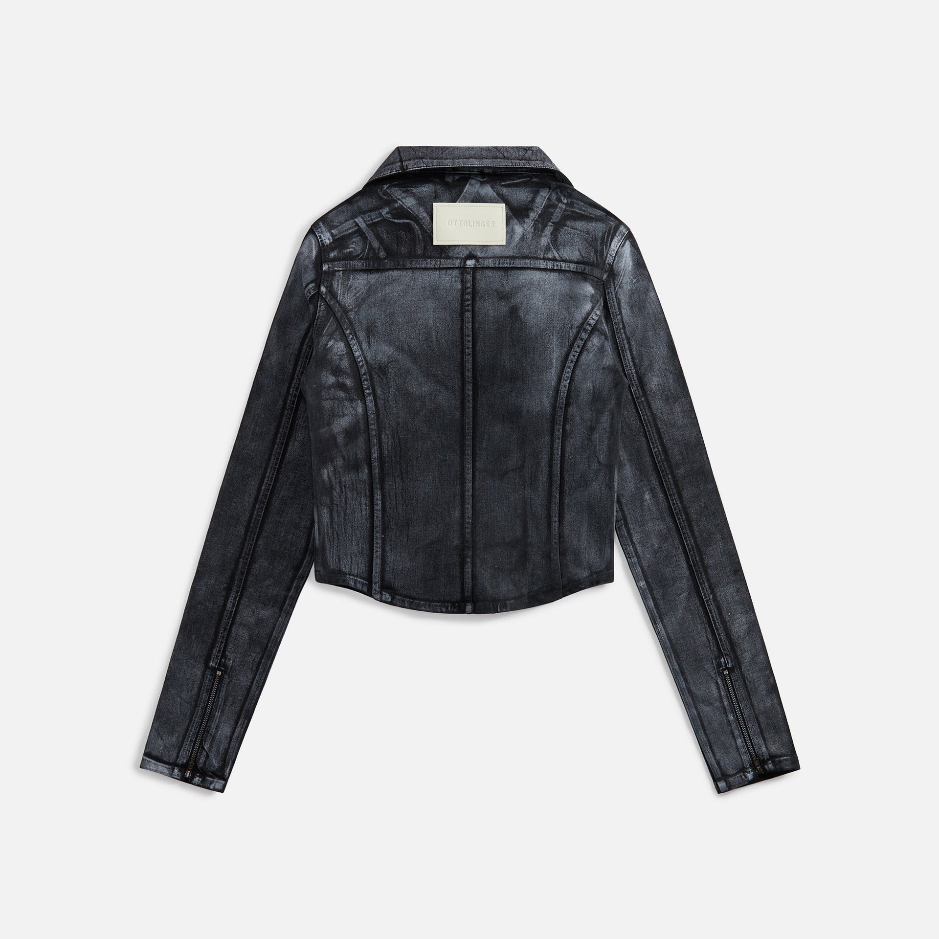 Ottolinger Fitted Denim Jacket - Black / White