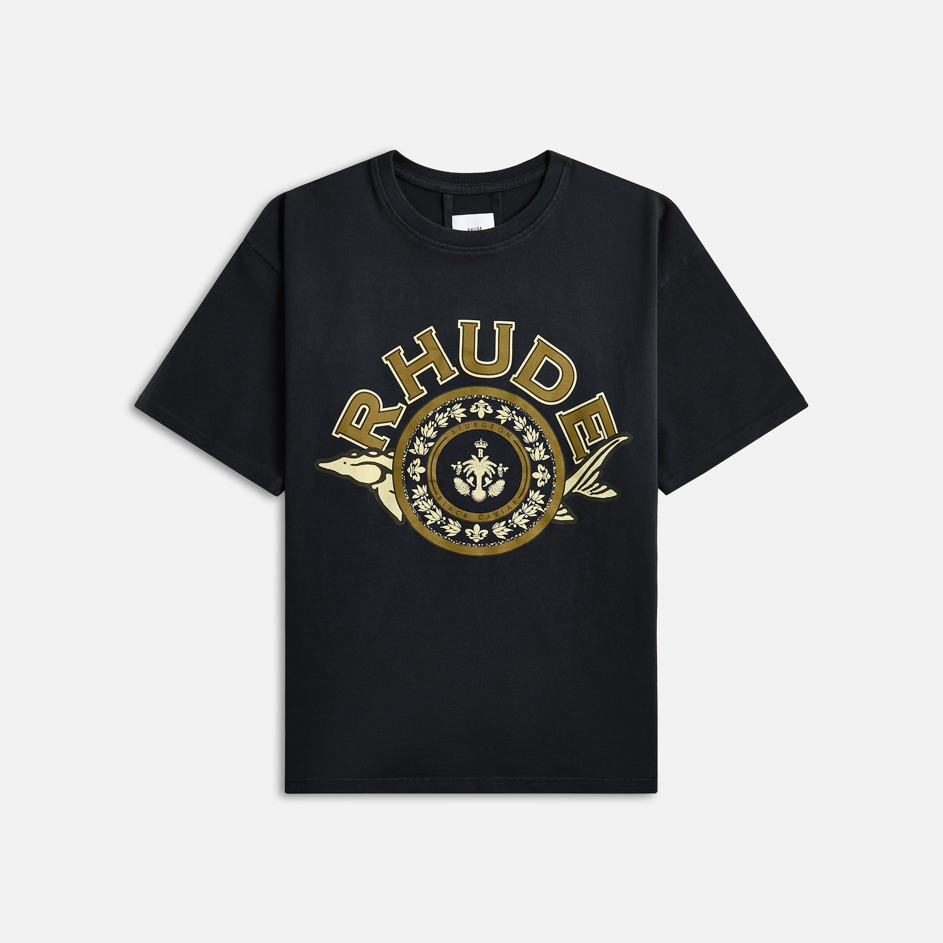 T-shirt Rhude Black Caviar - Noir vintage