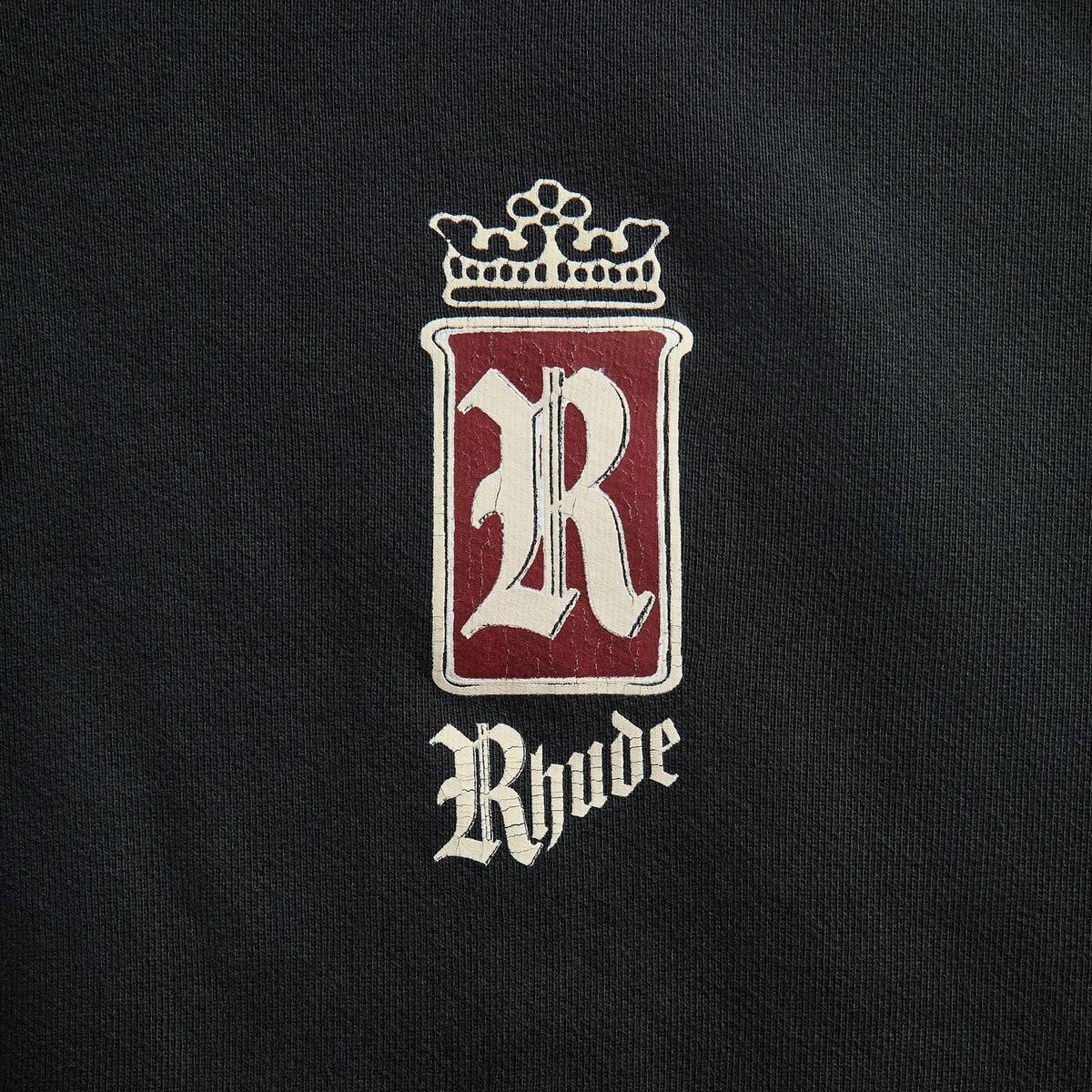 Rhude Fumar 91 Zip-Up Hoodie - Vintage Black / White / Red