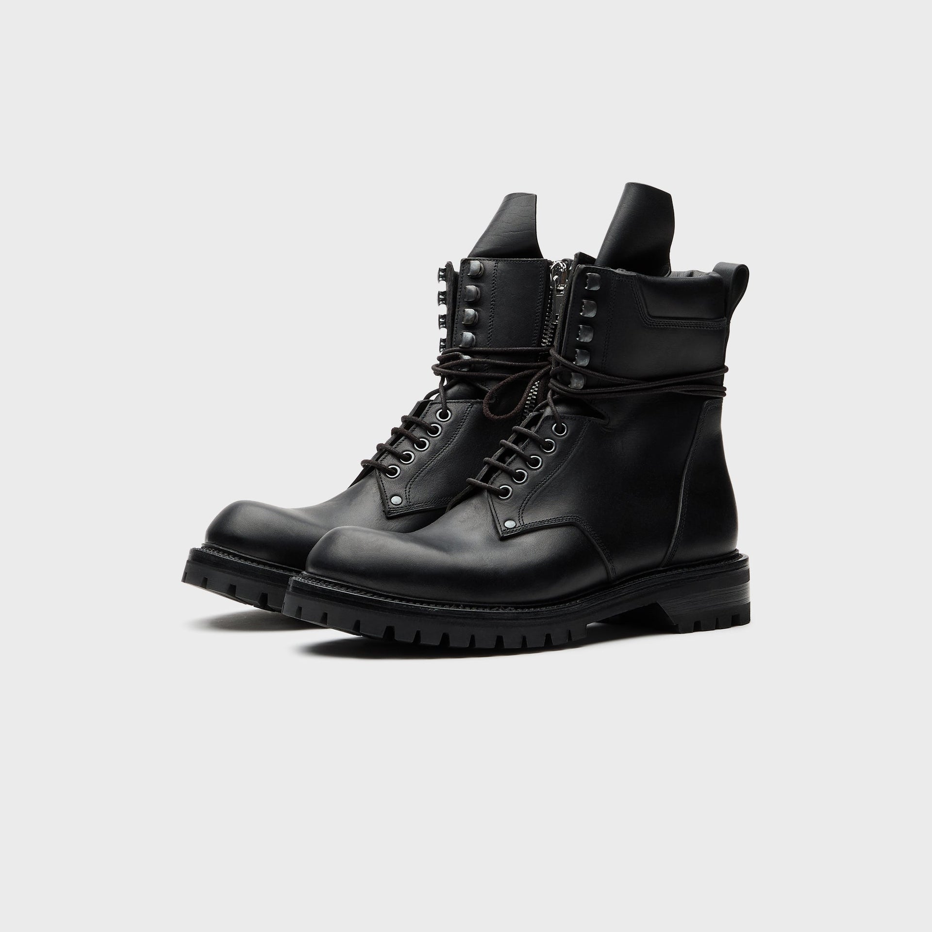 Rick Owens Army Low Boot Scarpe - Pelle Black
