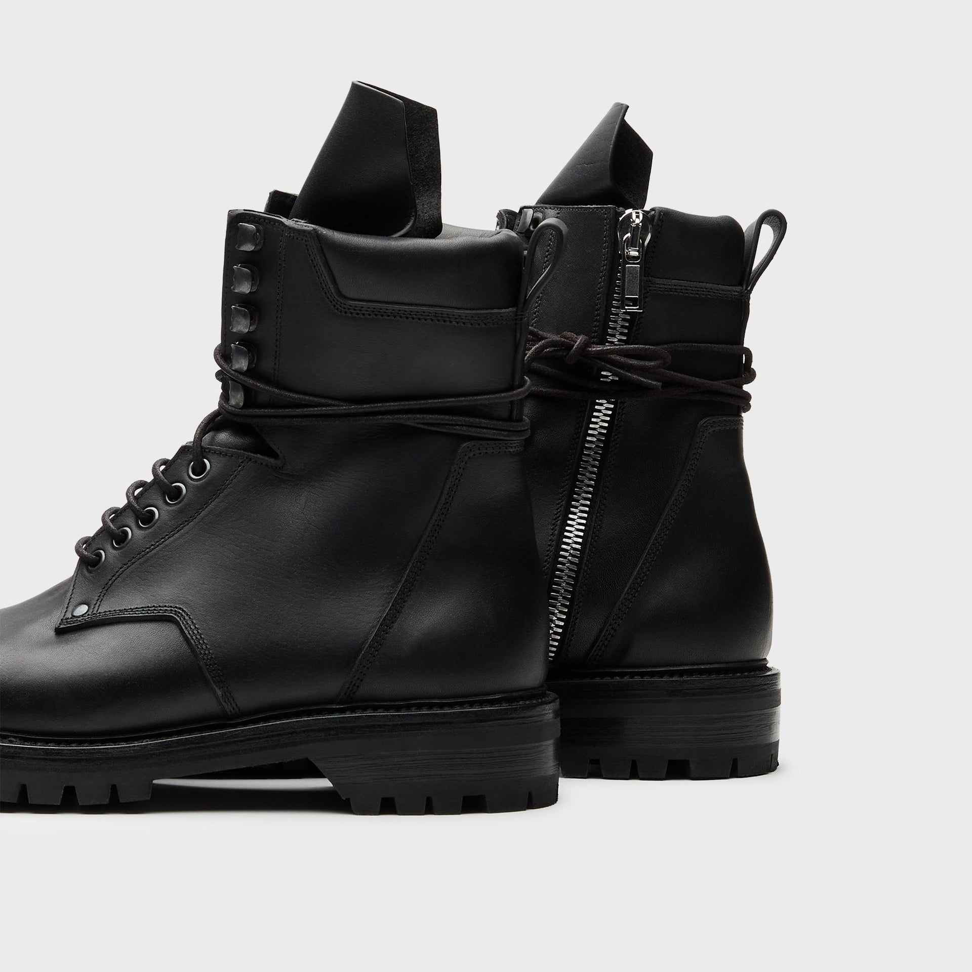 Rick Owens Army Low Boot Scarpe - Pelle Black