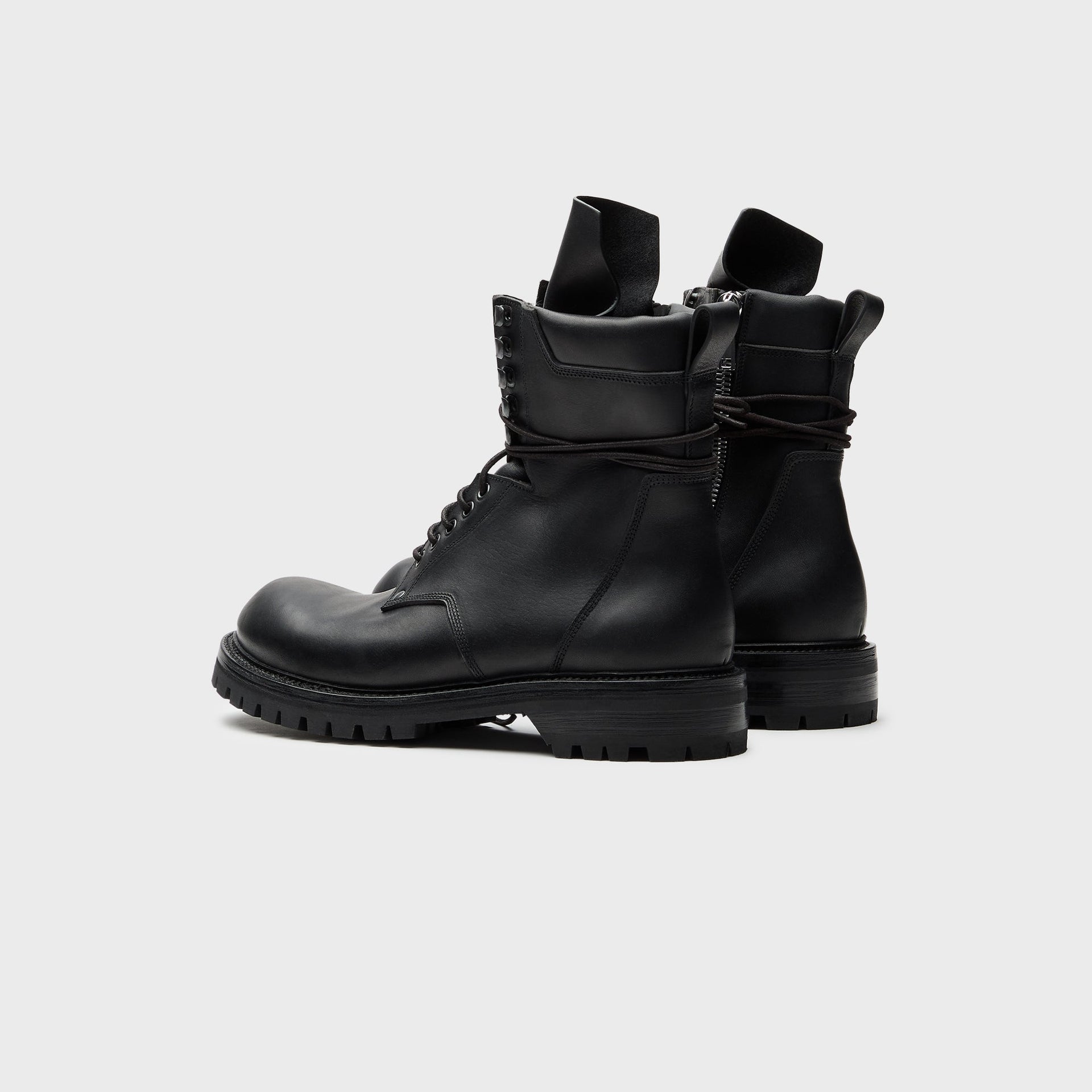Rick Owens Army Low Boot Scarpe - Pelle Black