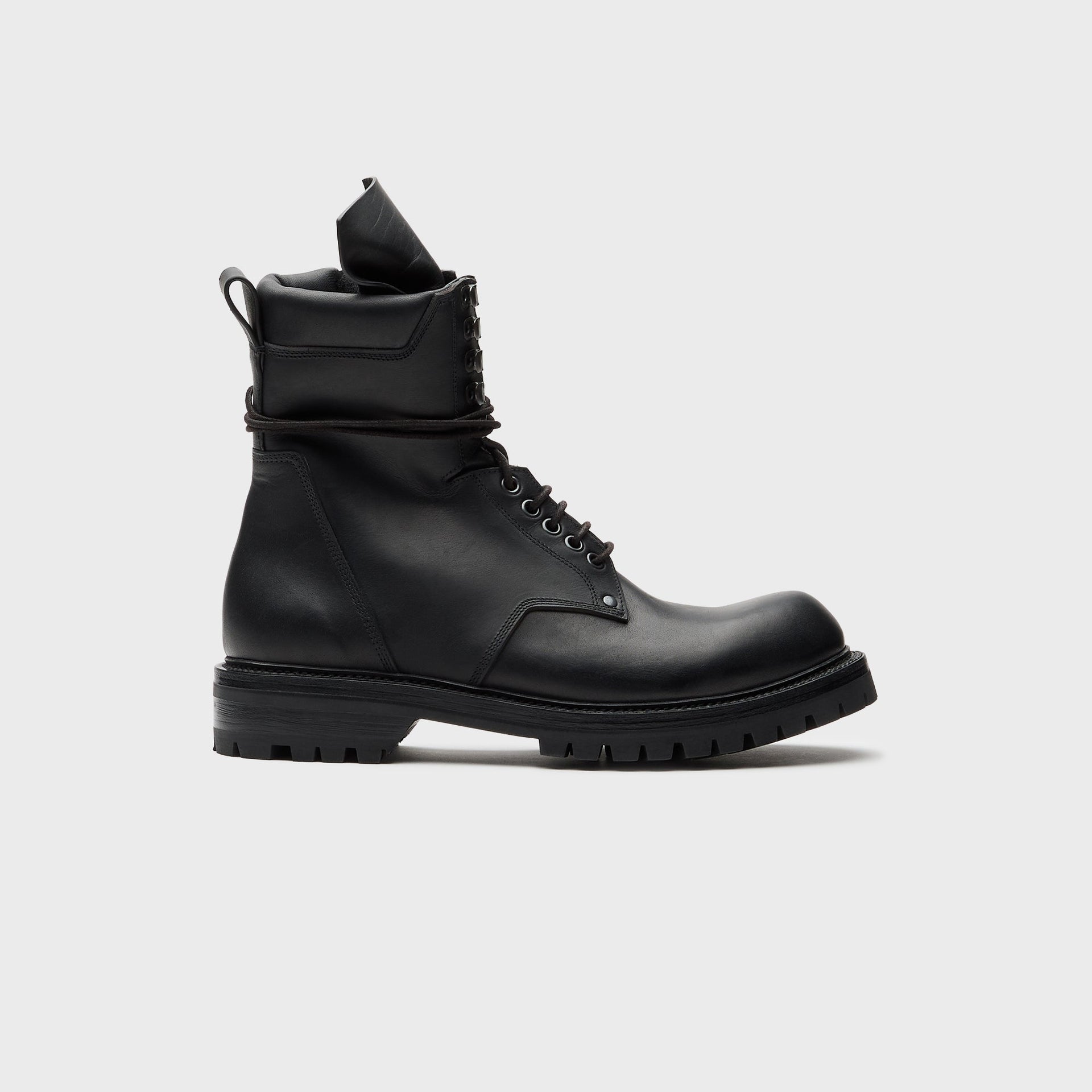 Rick Owens Army Low Boot Scarpe - Pelle Black