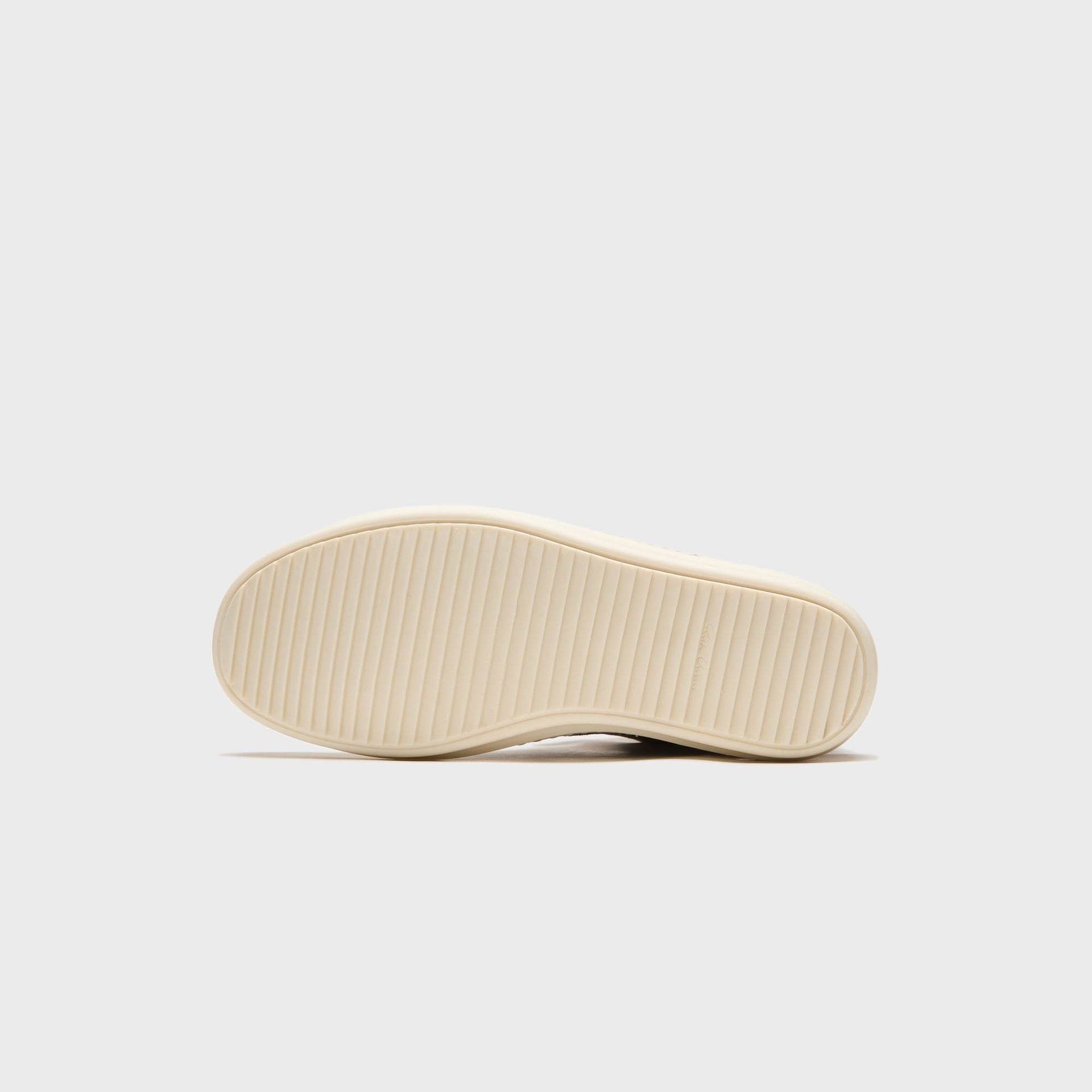 Rick Owens WMNS Temple Sumi Suede High Top Sneakers - Brown / Milk