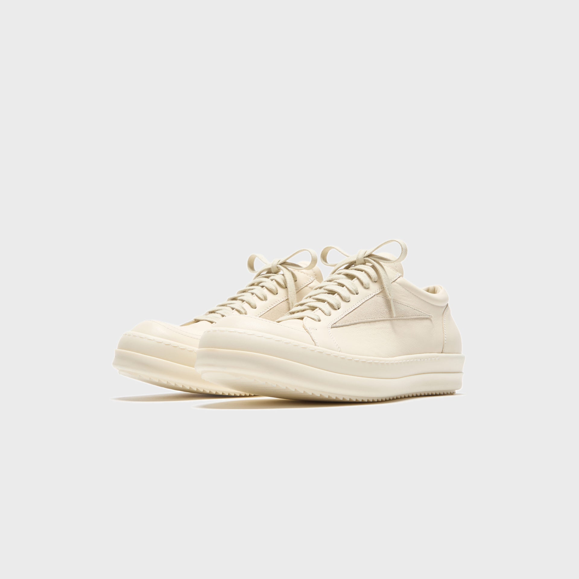 Rick Owens Vintage Sneaks - Scarpe In Pelle Milk / Milk / Milk