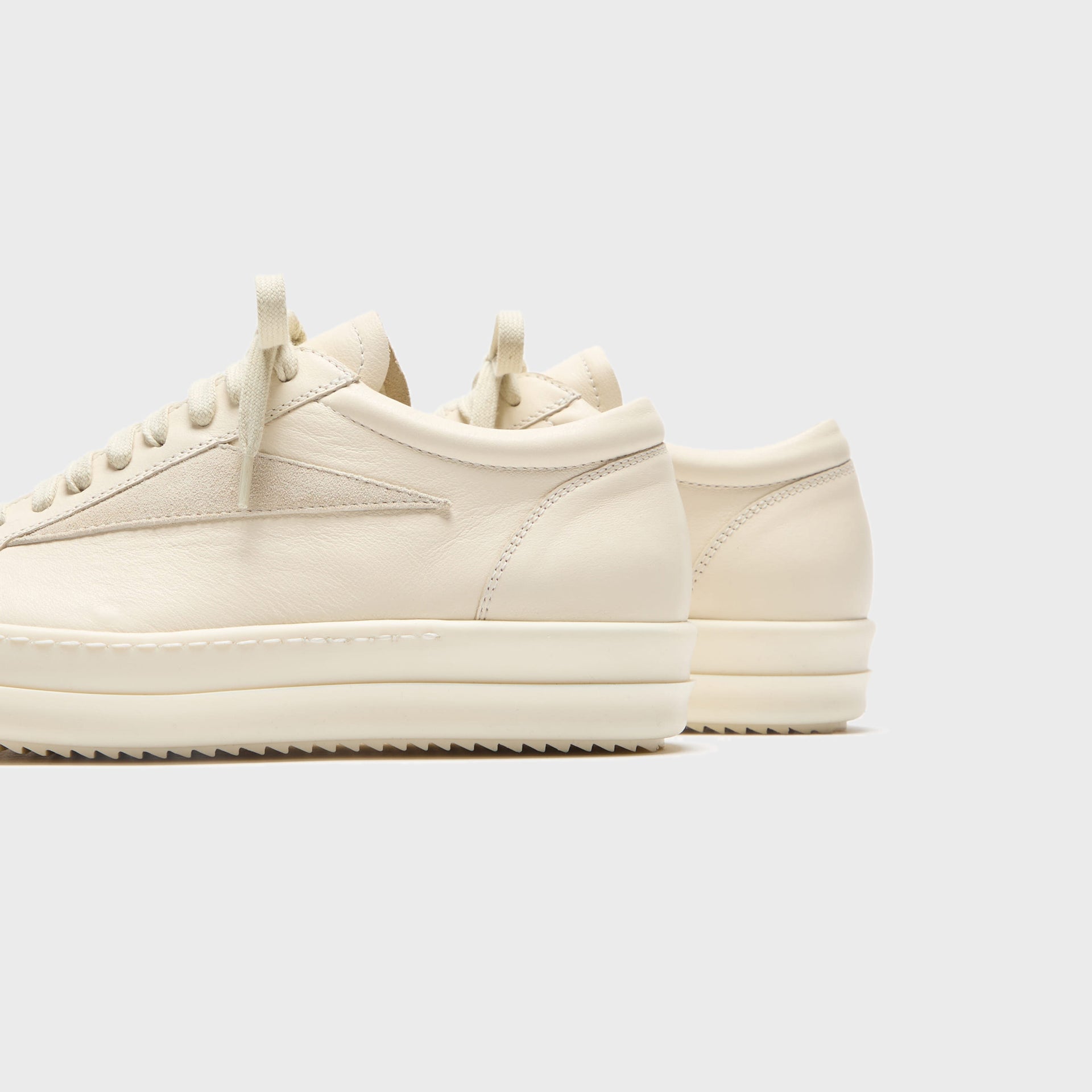 Rick Owens Vintage Sneaks - Scarpe In Pelle Milk / Milk / Milk