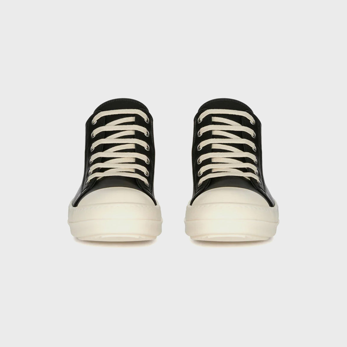 Rick Owens SS26 Temple Low Sneaks - Black / Milk