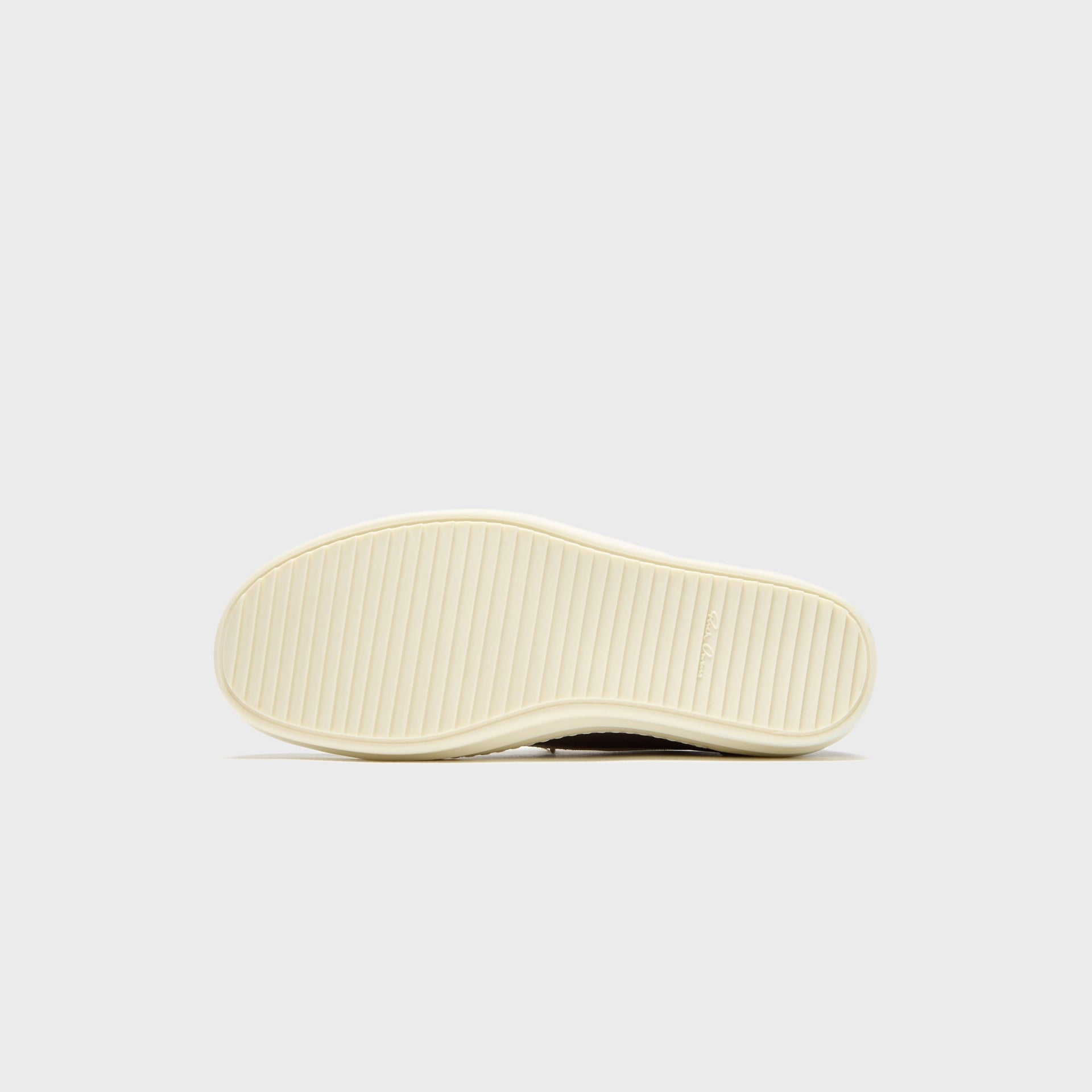 Rick Owens Vintage Sneakers Scarpe In Pelle  -  Dark Dust / Milk / Milk