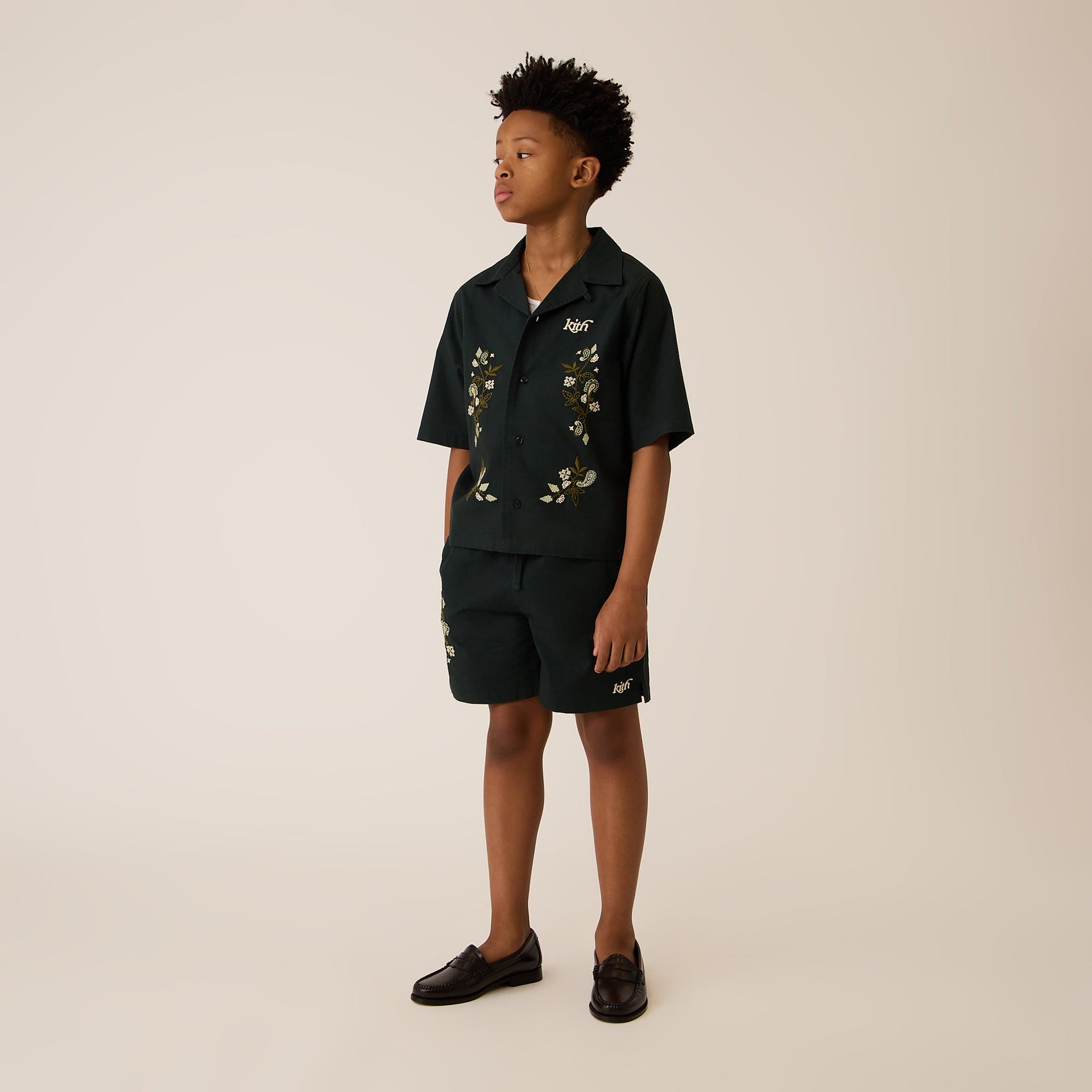 Kith Kids Novelty Embroidered Thompson Camp Short - Stadium