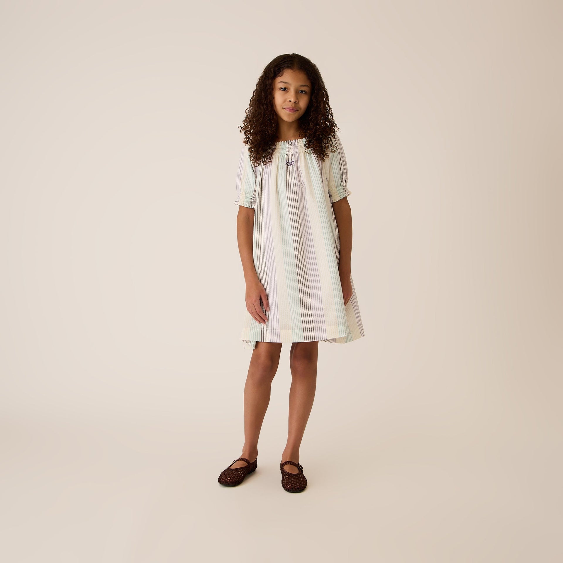 Kith Kids Striped Amina Mini Dress - Mykonos