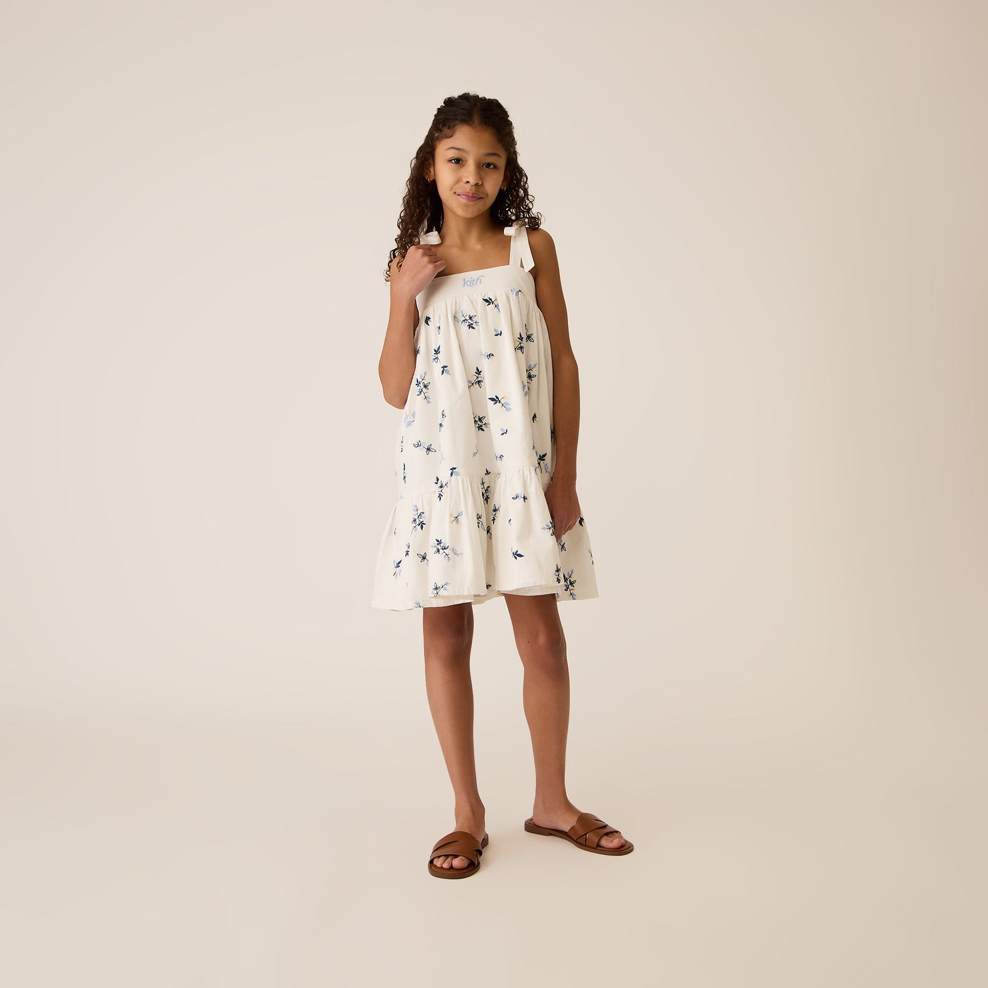Kith Kids Peyton Novelty Mini Dress - White