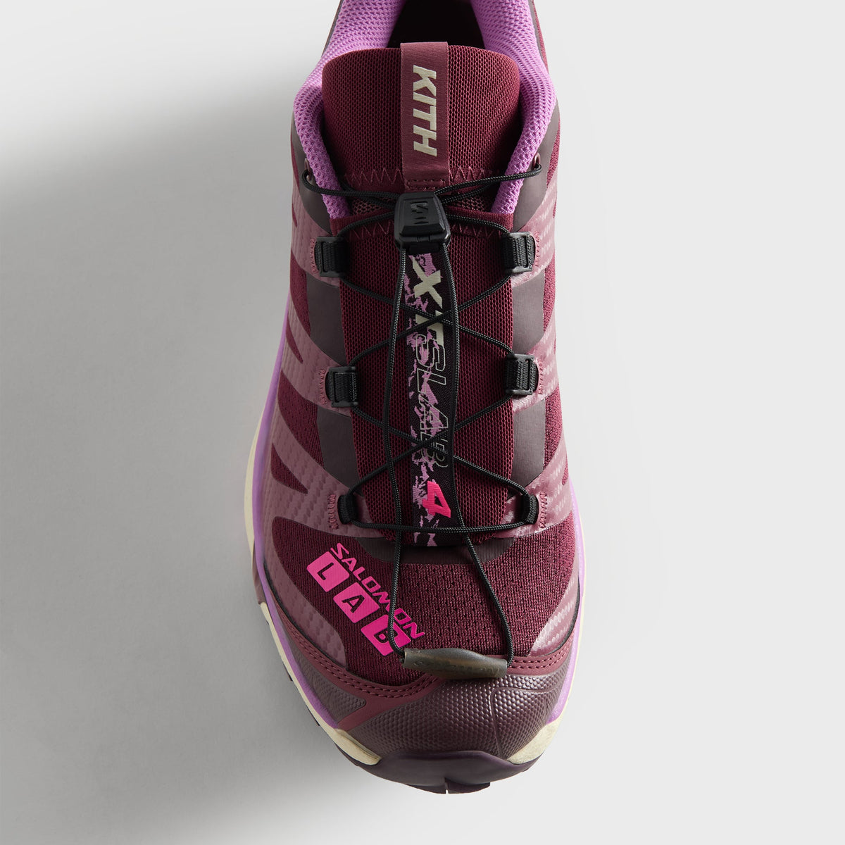Kith for Salomon XT-4 OG - Maroon Banner / Nocturne / Knockout Pink