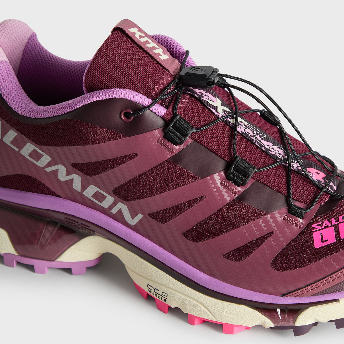 Kith for Salomon XT-4 OG - Maroon Banner / Nocturne / Knockout Pink - PH