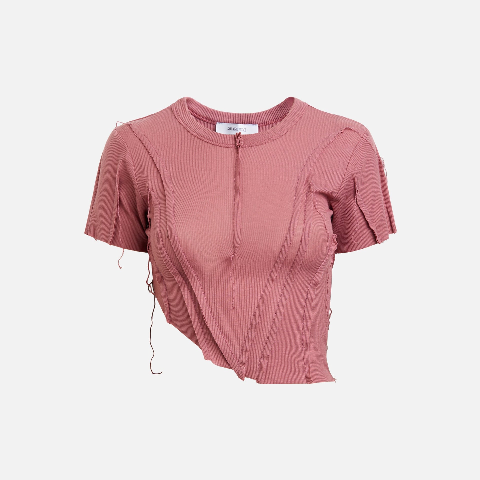 T-shirt asymétrique vintage Sami Miro - Aventurine