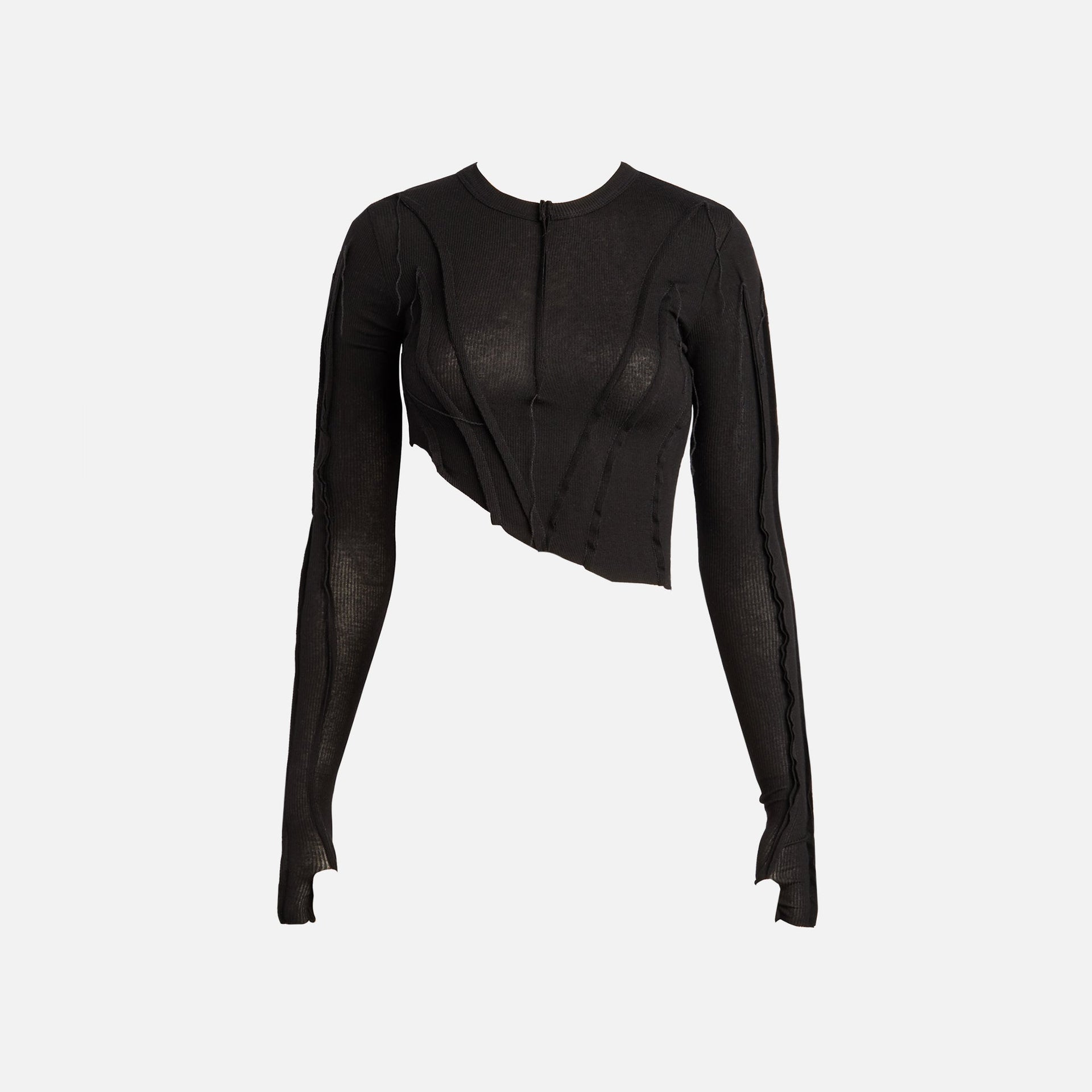 Sami Miro Vintage Asymmetric Long Sleeve - Black