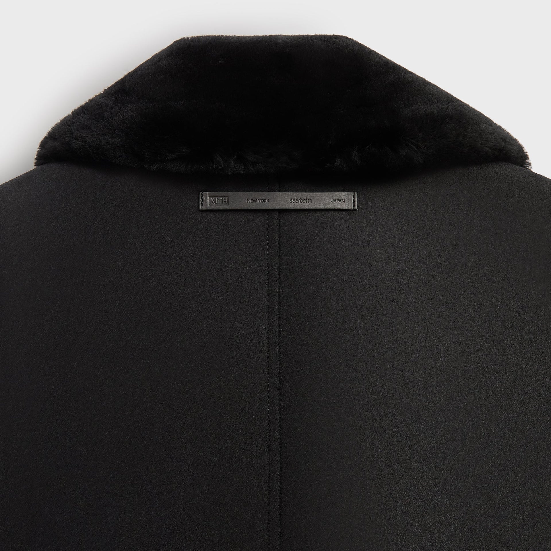 Kith 101 for ssstein Double Lapeled Double Breasted Coat - Black