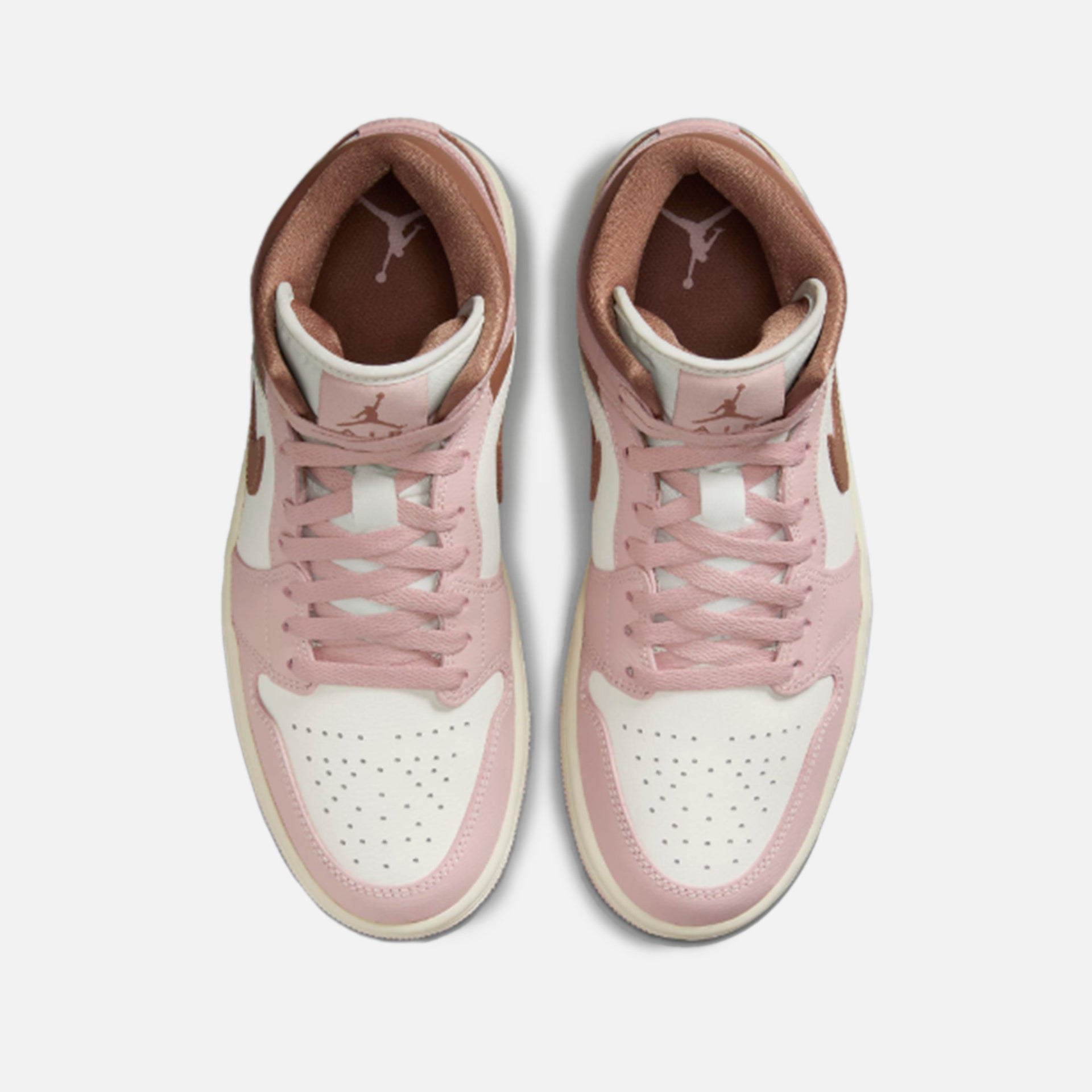 Nike Air Jordan 1 Mid - Pink Oxford / Sail / Archaeo Brown