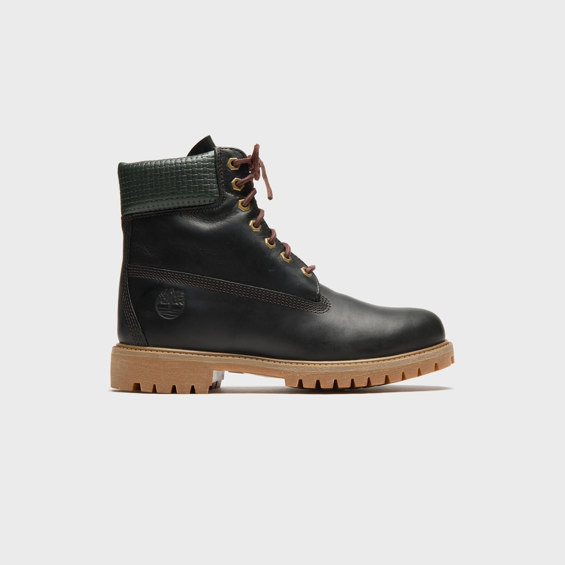 Timberland Emerald Woods 6-Inch Waterproof Boot - Black Nubuck / Dark Green