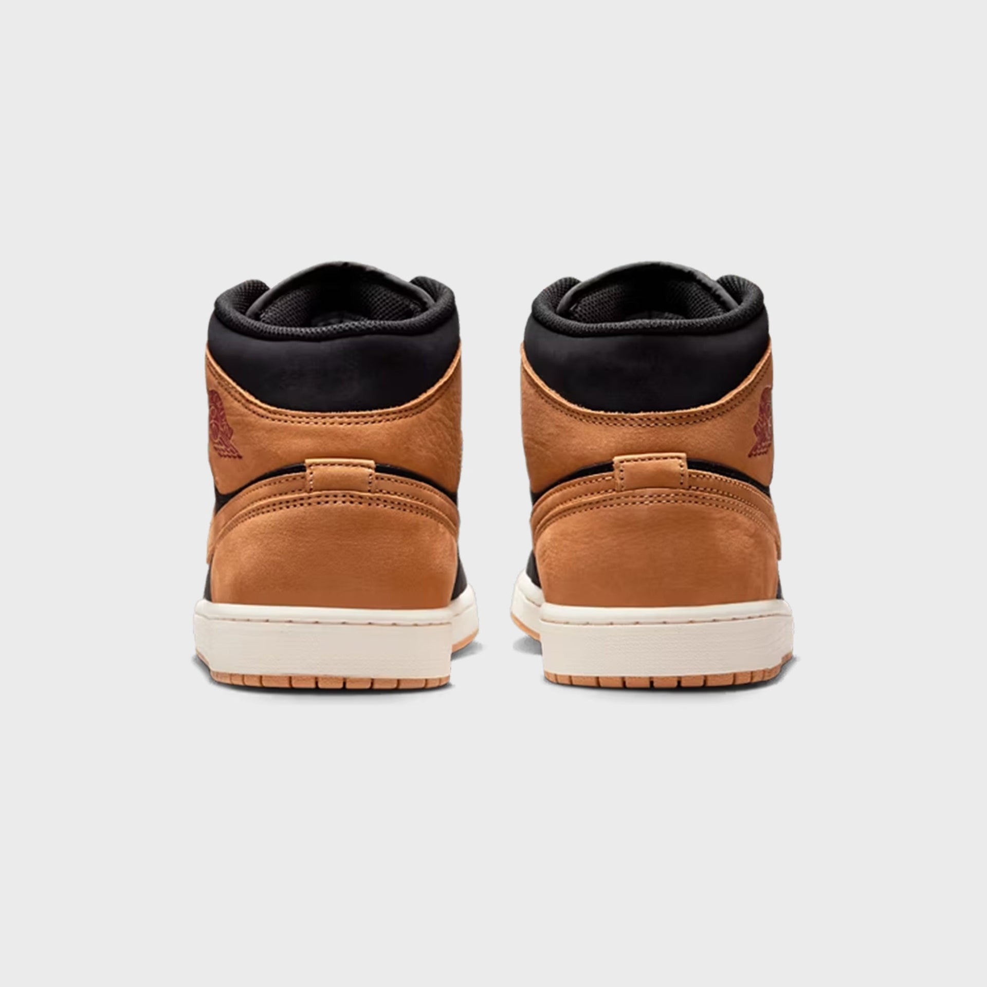 Nike Air Jordan 1 Mid SE - Black / Flax / Varsity Red / Sail