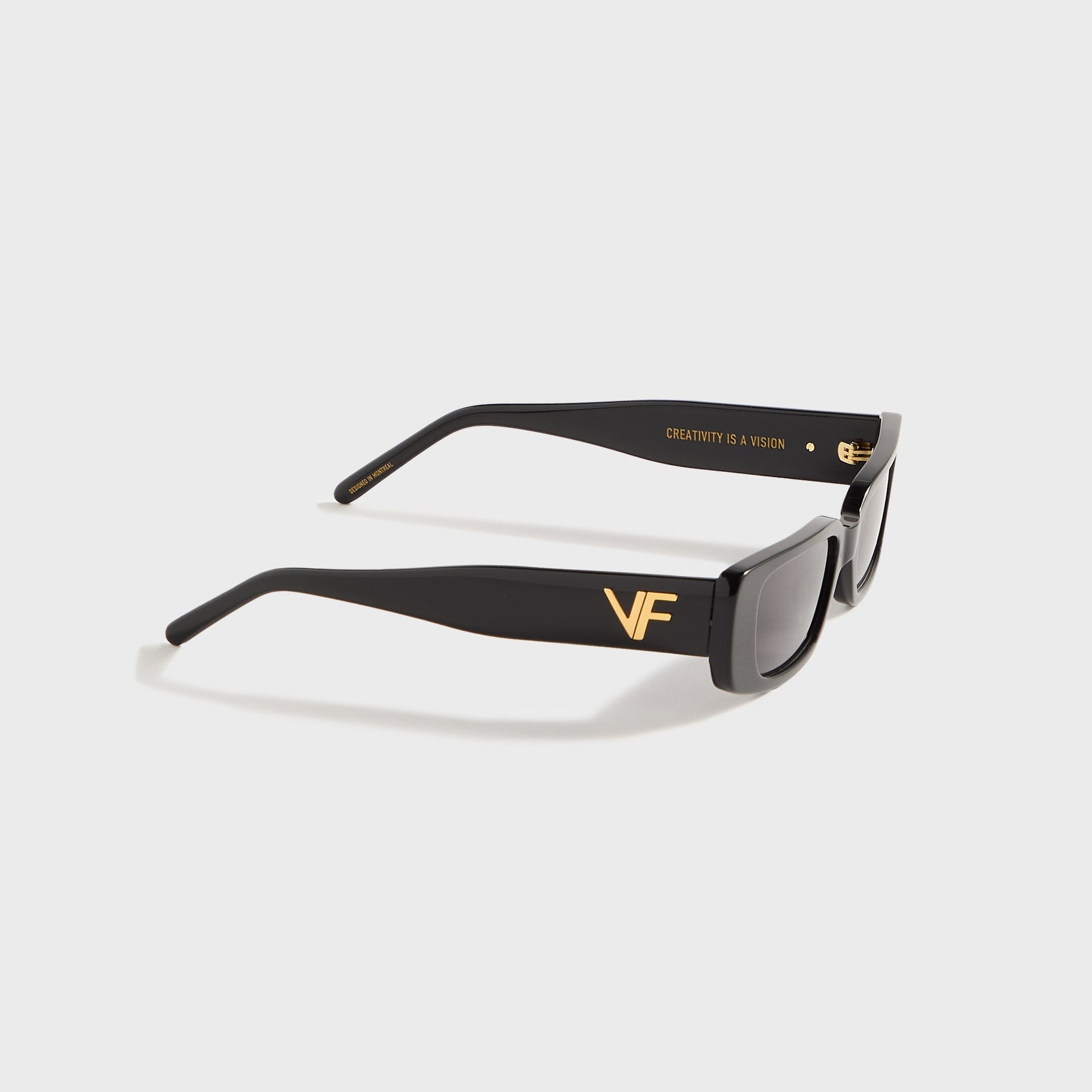 Lunettes Vintage Frames Soho en acétate noir - Noir / Noir de jais