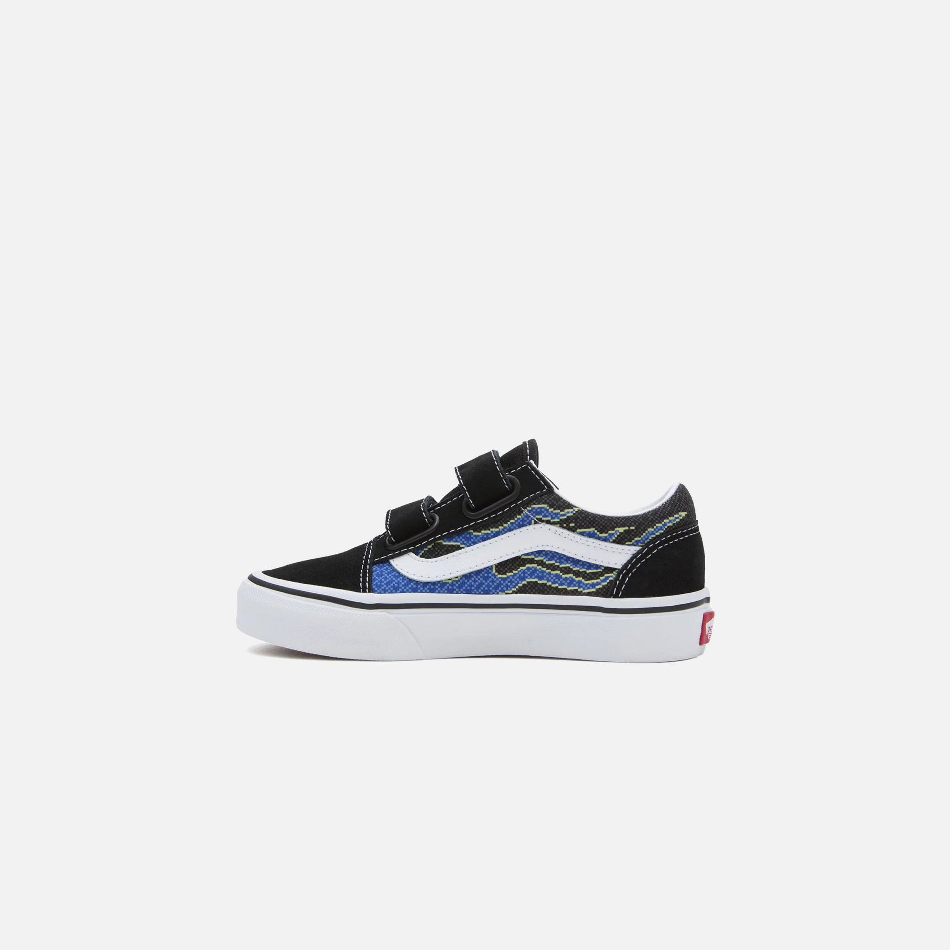 Vans Old Skool pour enfants d'âge préscolaire - Pixel Flame / Noir / Bleu