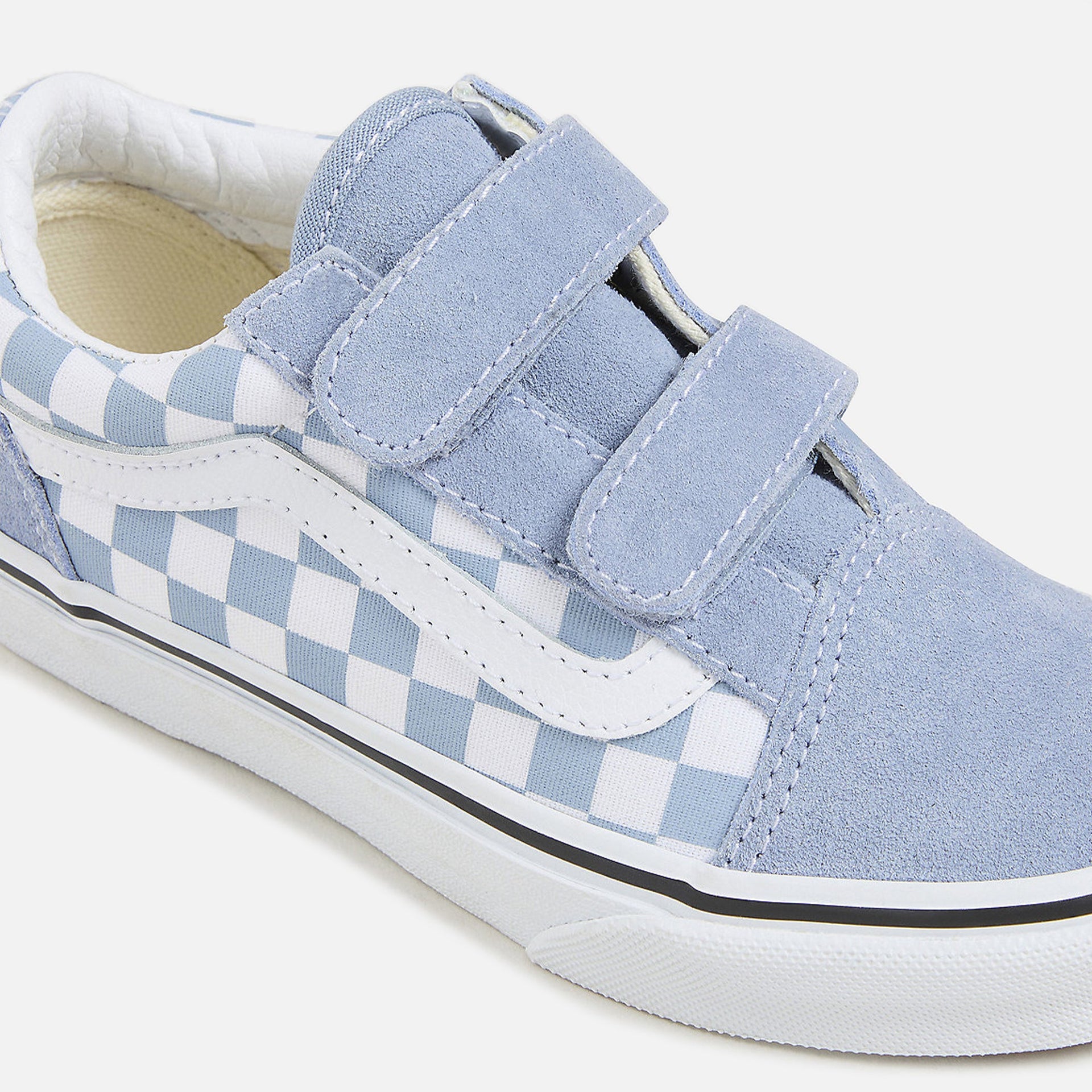 Vans Pre-School Old Skool Color Theory Checkerboard - Bleu poussiéreux