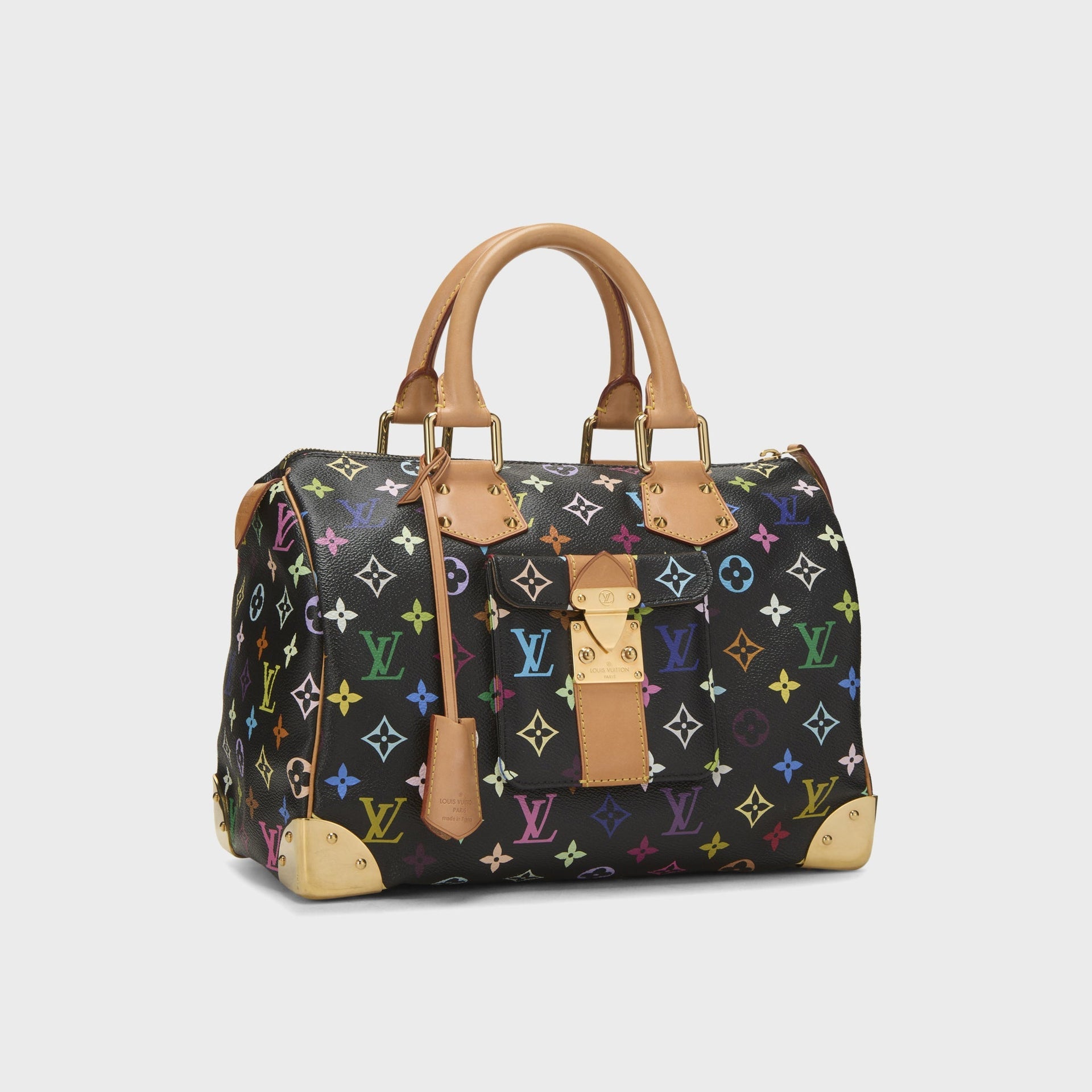 WGACA Louis Vuitton x Takashi Murakami Monogram Multicolore Speedy 30 - Black