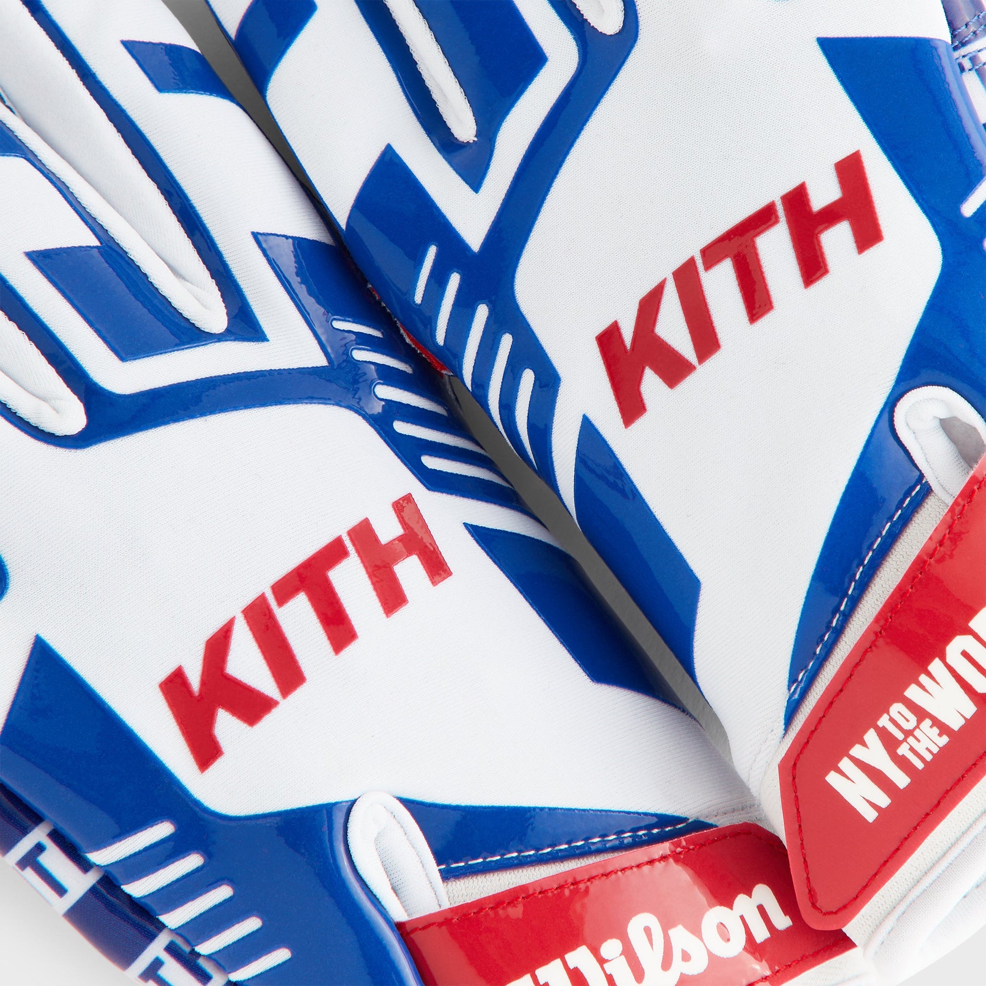 Kith & Wilson for the NFL Receiver Gloves - Blue / White