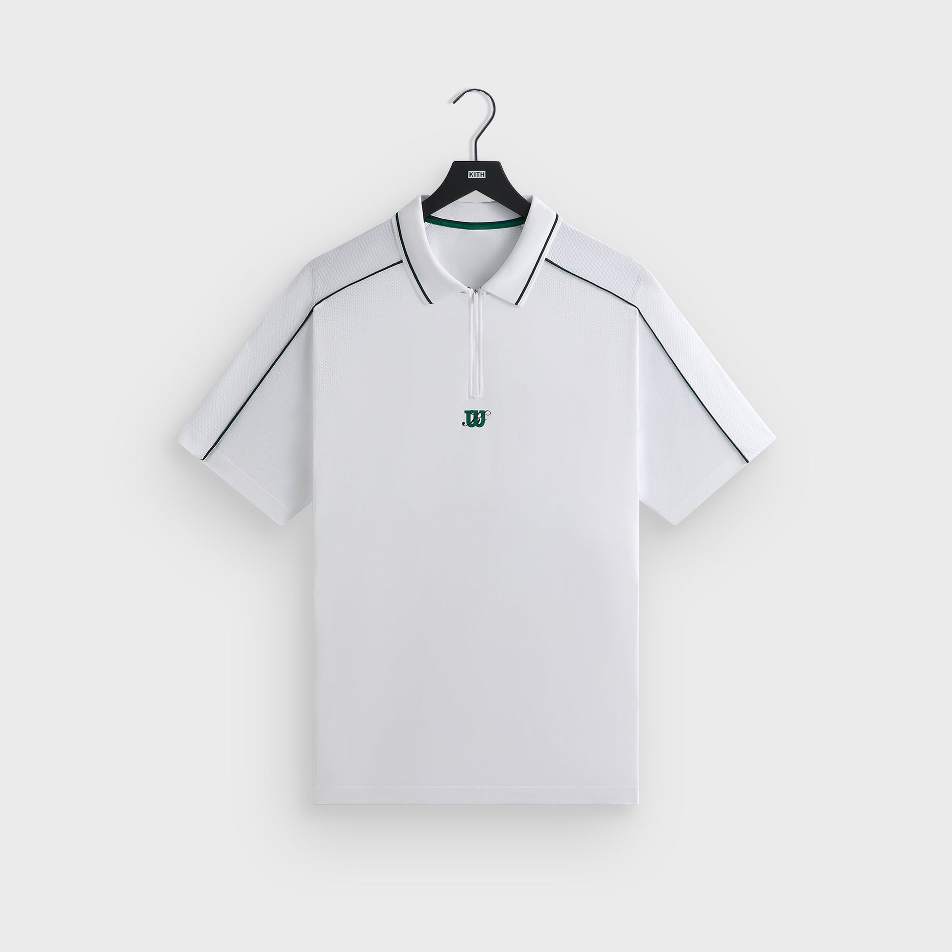 Kith for Wilson Doherty Zip Front Polo - White