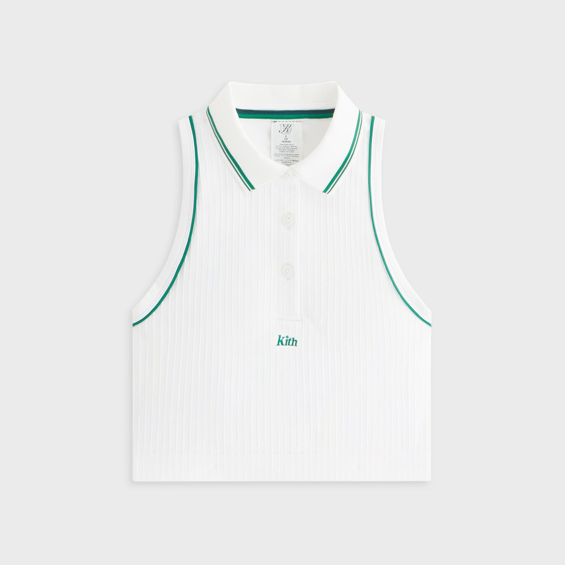 Kith Women for Wilson Classic Cropped Polo - White