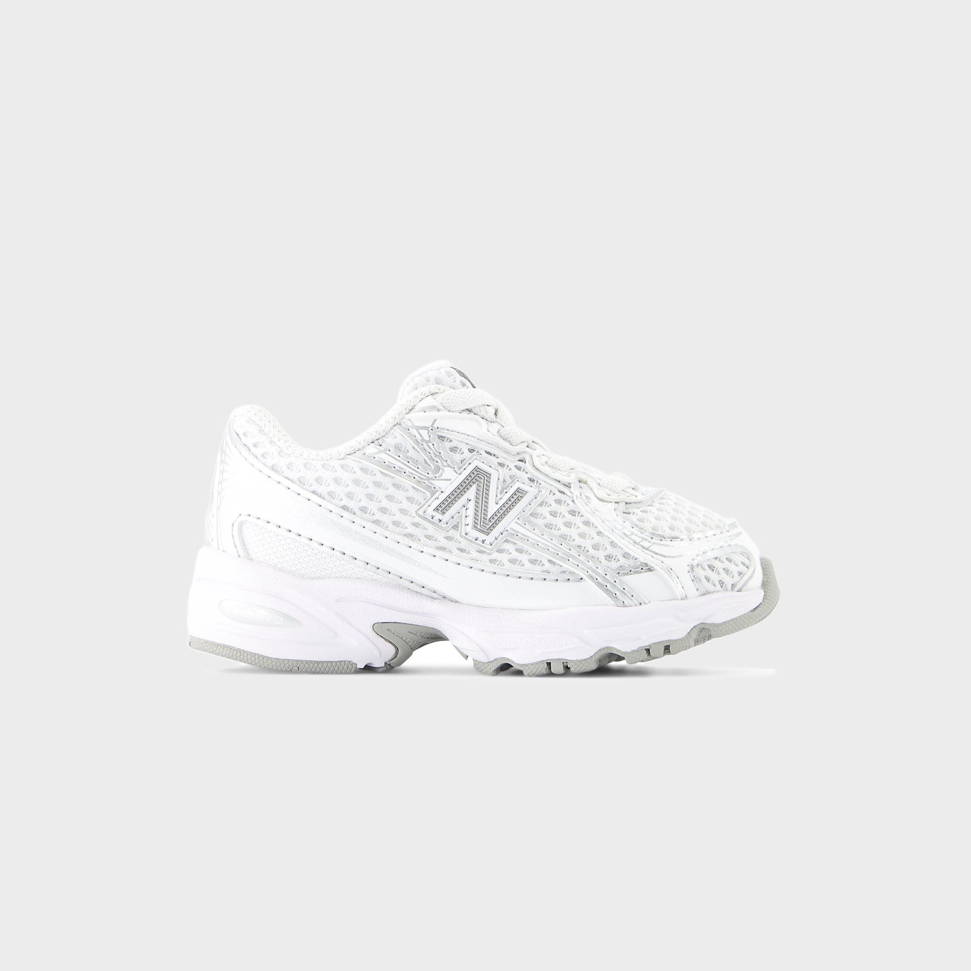 New Balance TD 740 Bungee Lace - White / Silver Metallic