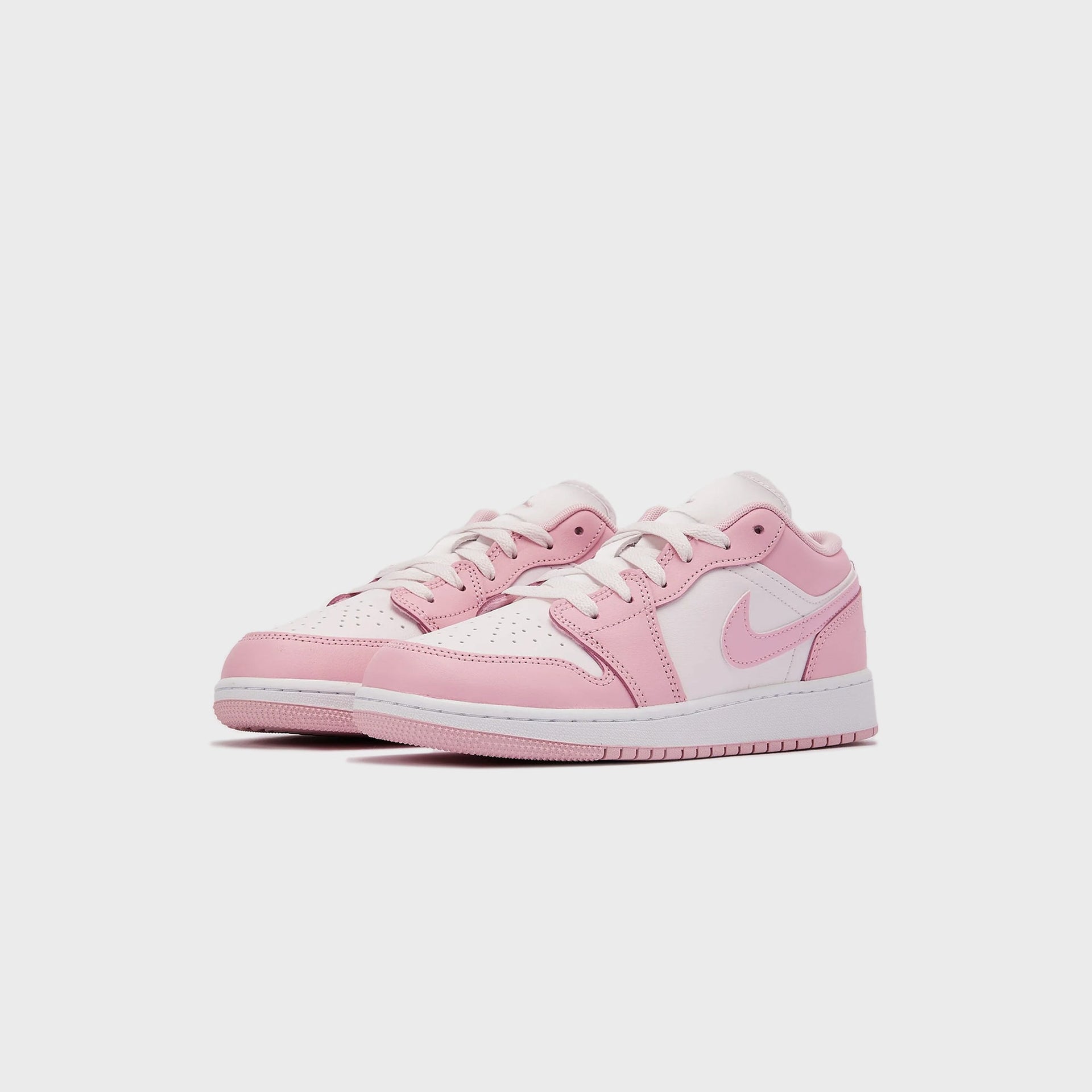 Nike GS Air Jordan 1 Low - Med Soft Pink / Pearl Pink / White