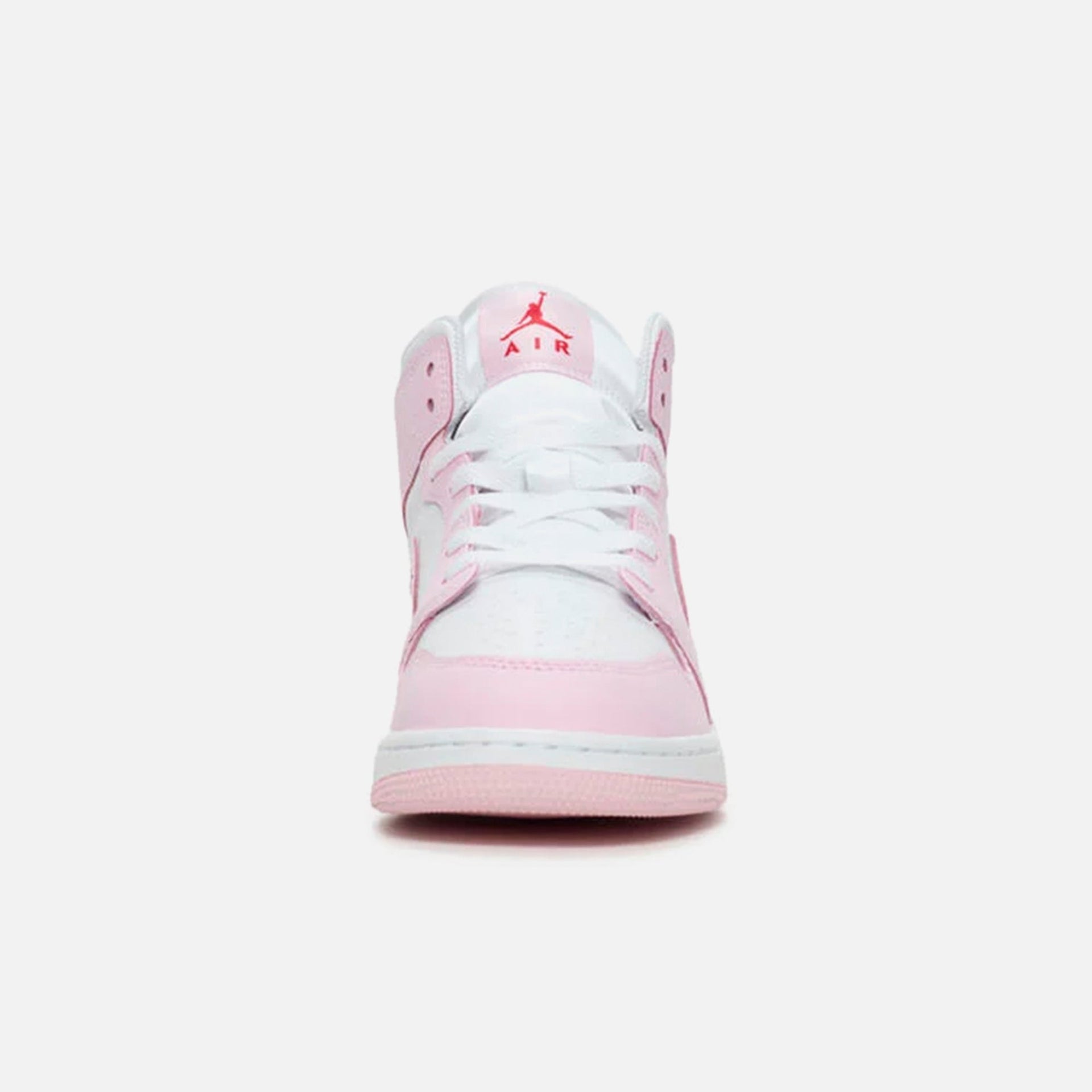 Nike Air GS Jordan 1 Mid Bg - Pink Foam / White / Fire Red