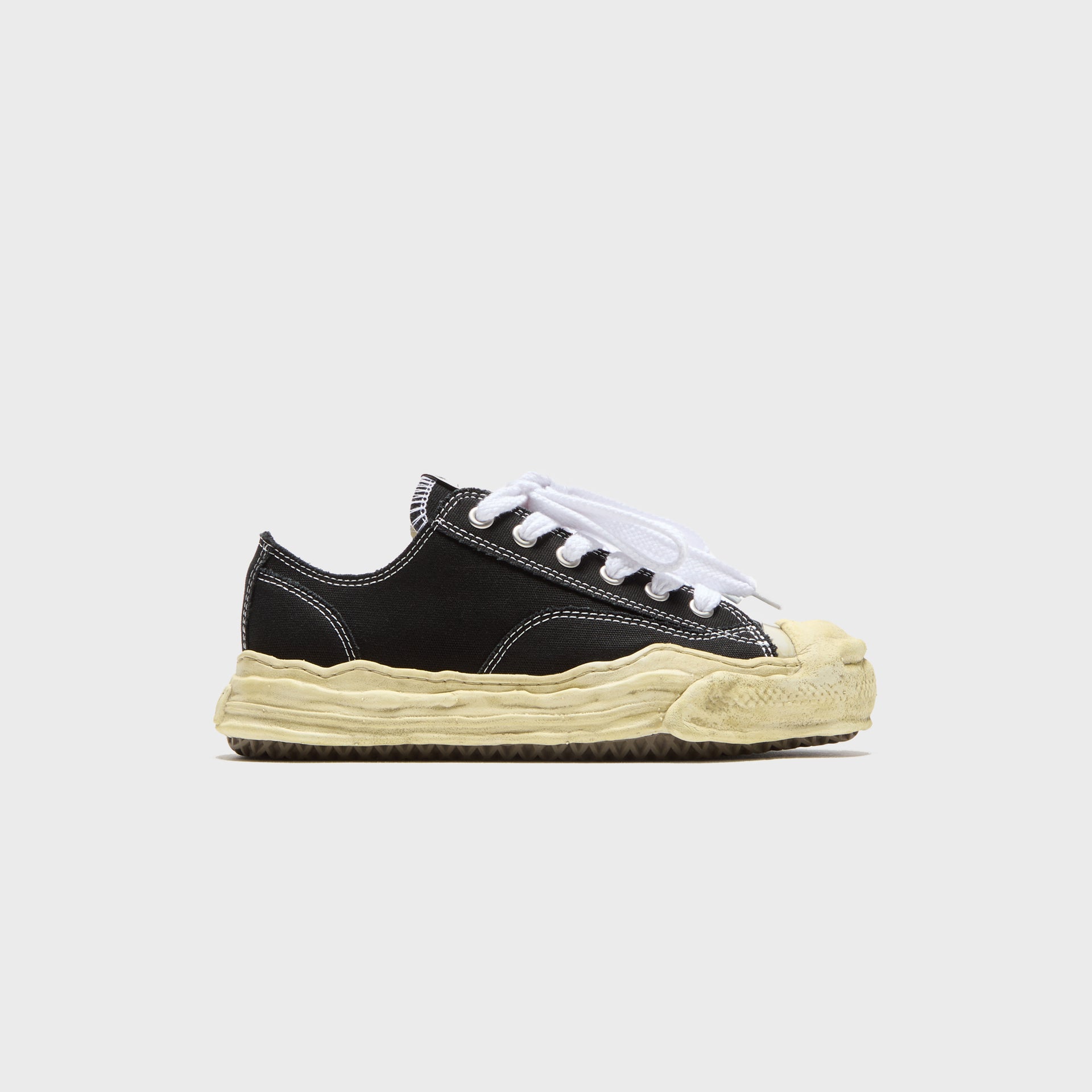 Mihara Yasuhiro Hank Original Sole Low Top - Teinture en pièce noire