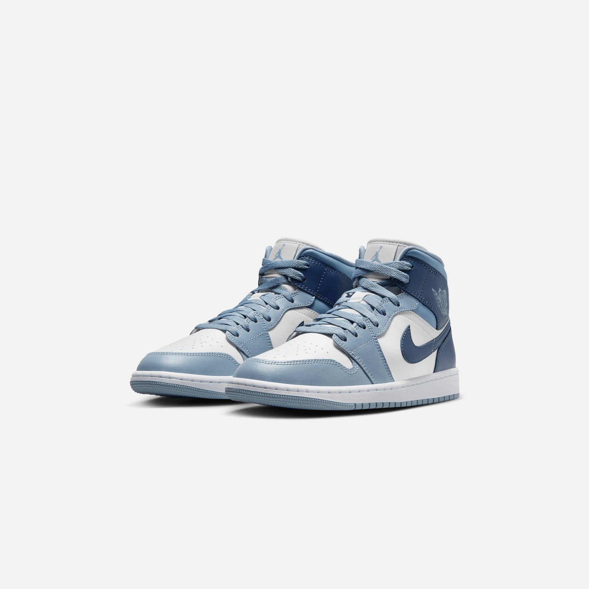 Wmns Air Jordan 1 Mid Sail/Diffused Blue-Blue Grey