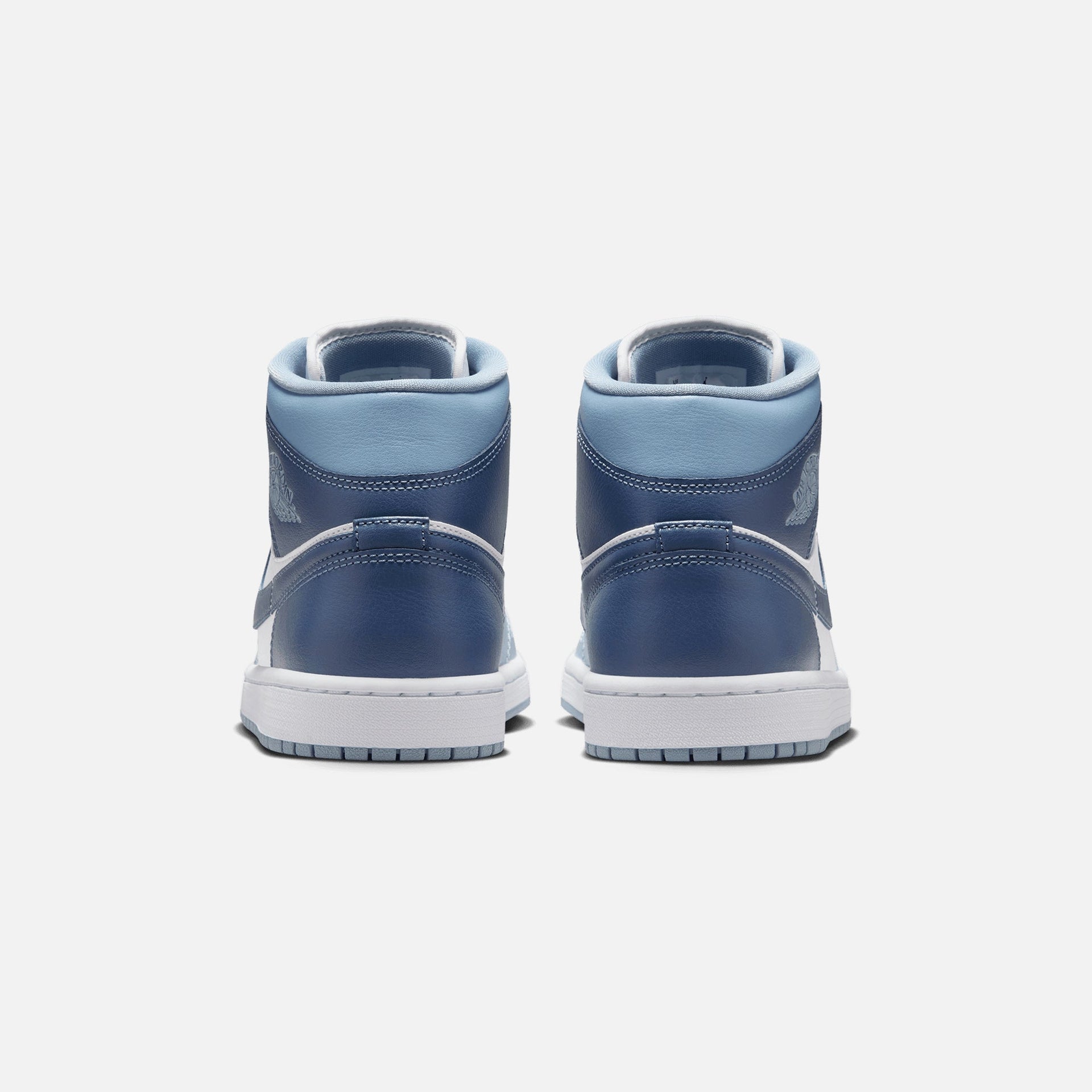 Air Jordan 1 Mid Voile/Bleu Diffus-Gris Bleu pour femme