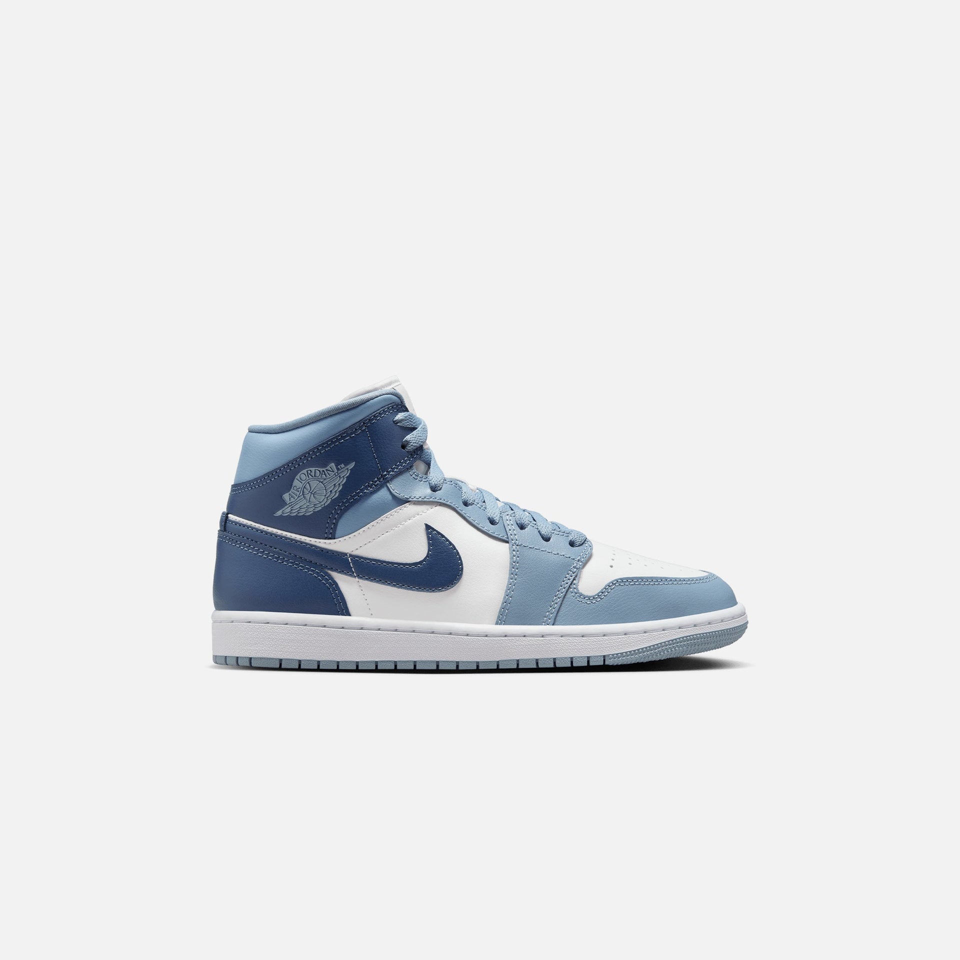 Wmns Air Jordan 1 Mid Sail/Diffused Blue-Blue Grey