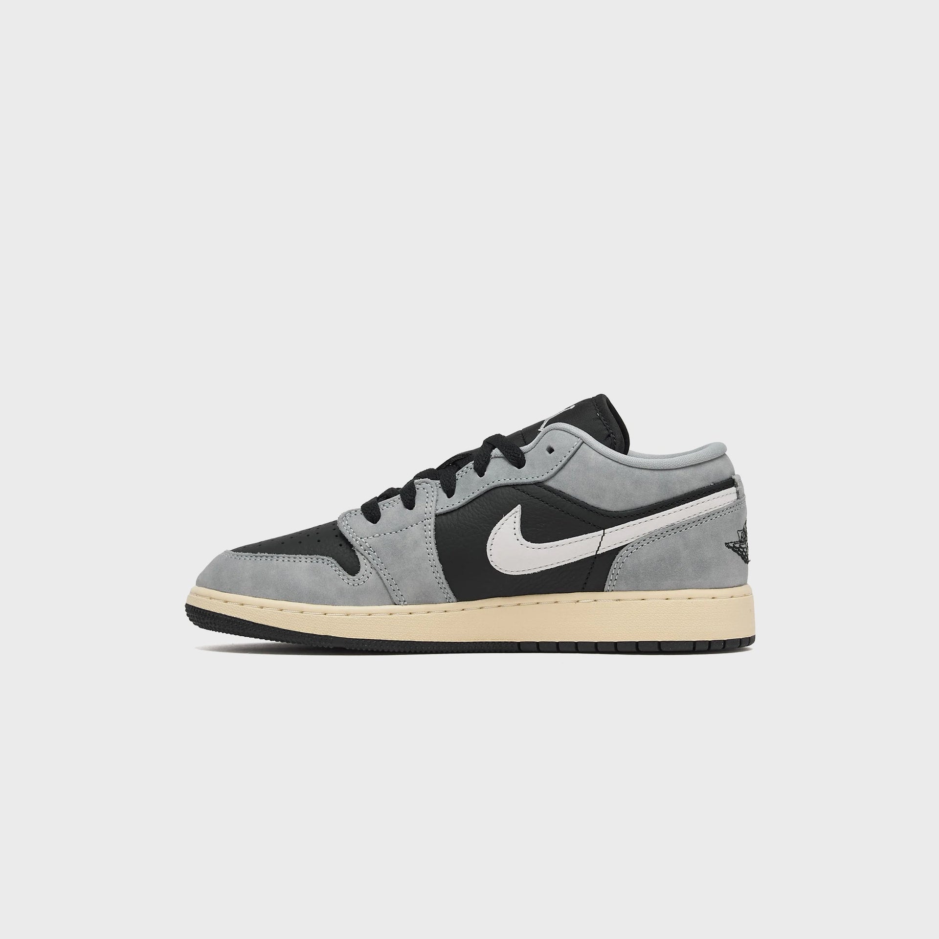 Nike GS Air Jordan 1 Low SE - Light Smoke Grey / Black / Sail / Muslin