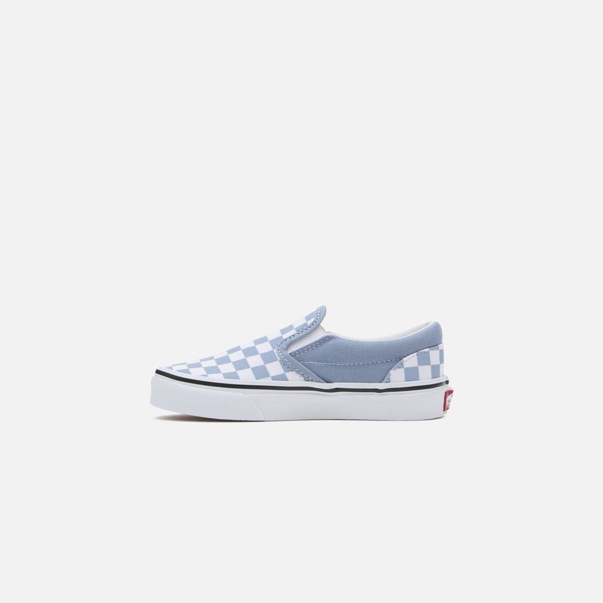 Vans Classic Slip-On pour enfants d'âge préscolaire - Bleu poussiéreux à damier